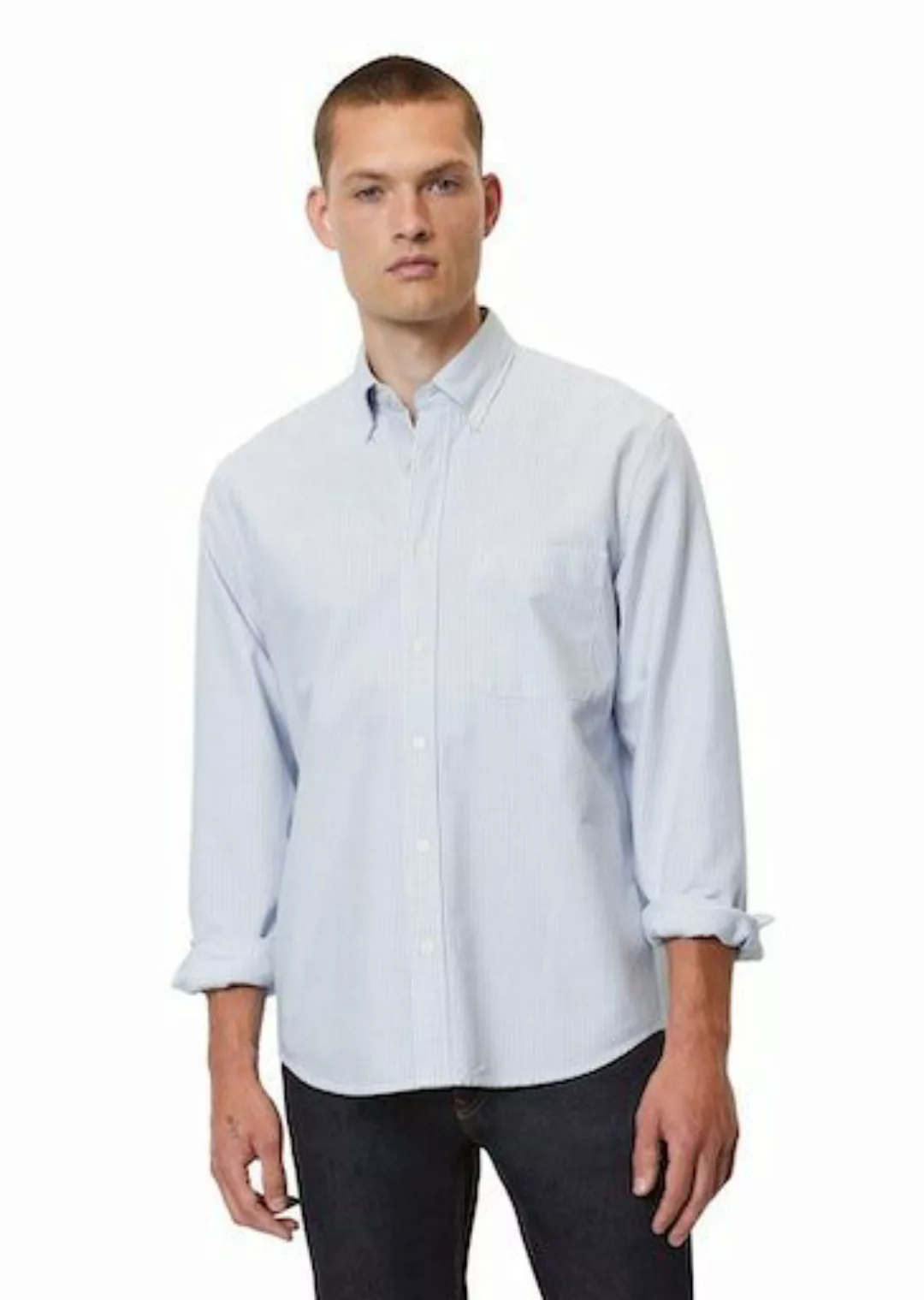 Marc OPolo Langarmhemd "Button down collar" günstig online kaufen