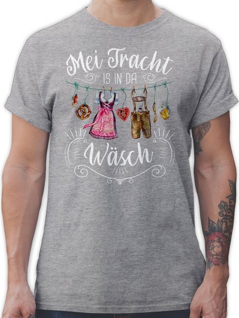 Shirtracer T-Shirt Mei Tracht is in da Wäsch Mode für Oktoberfest Herren günstig online kaufen