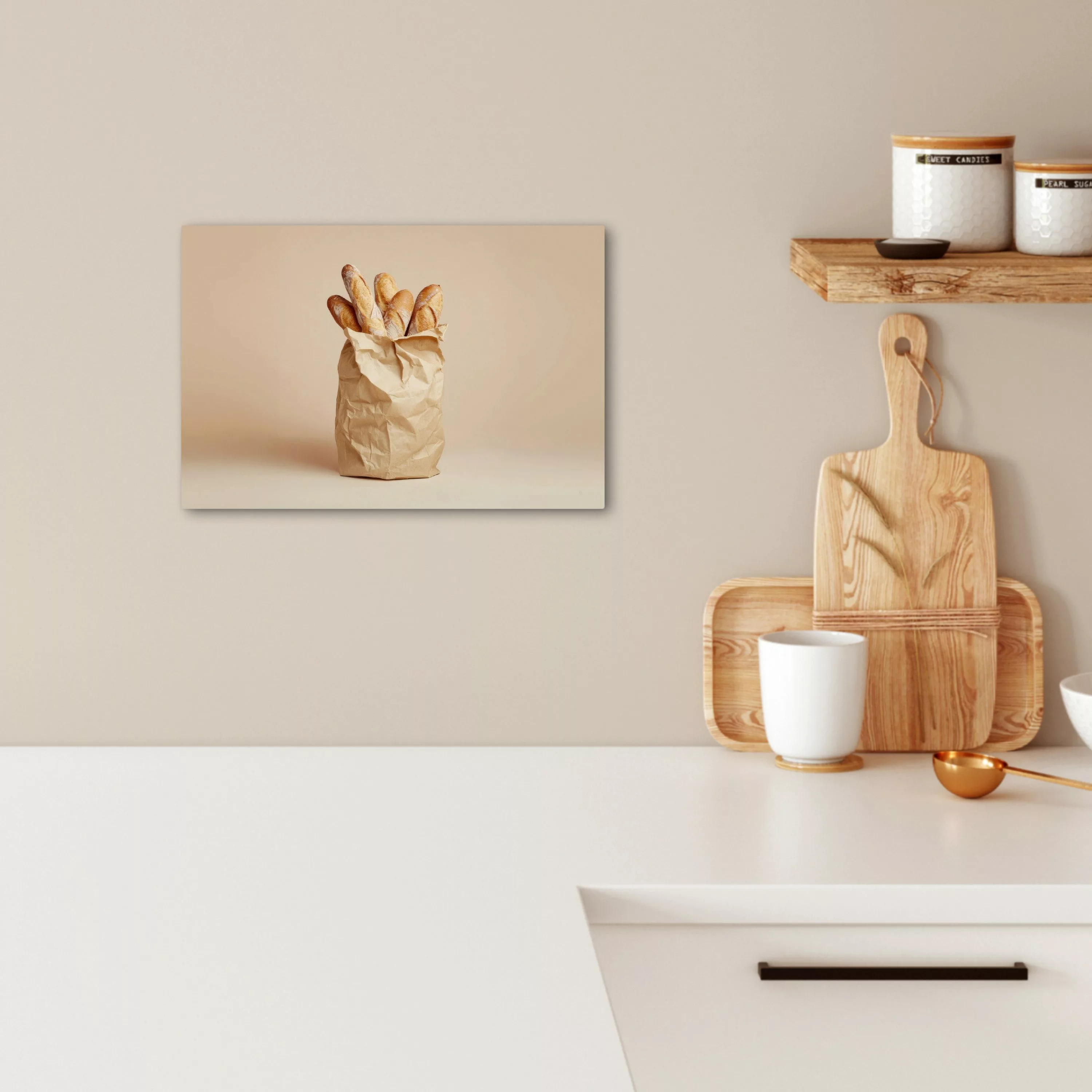 OneMillionCanvasses® Leinwandbild Baguette - Brot - günstig online kaufen