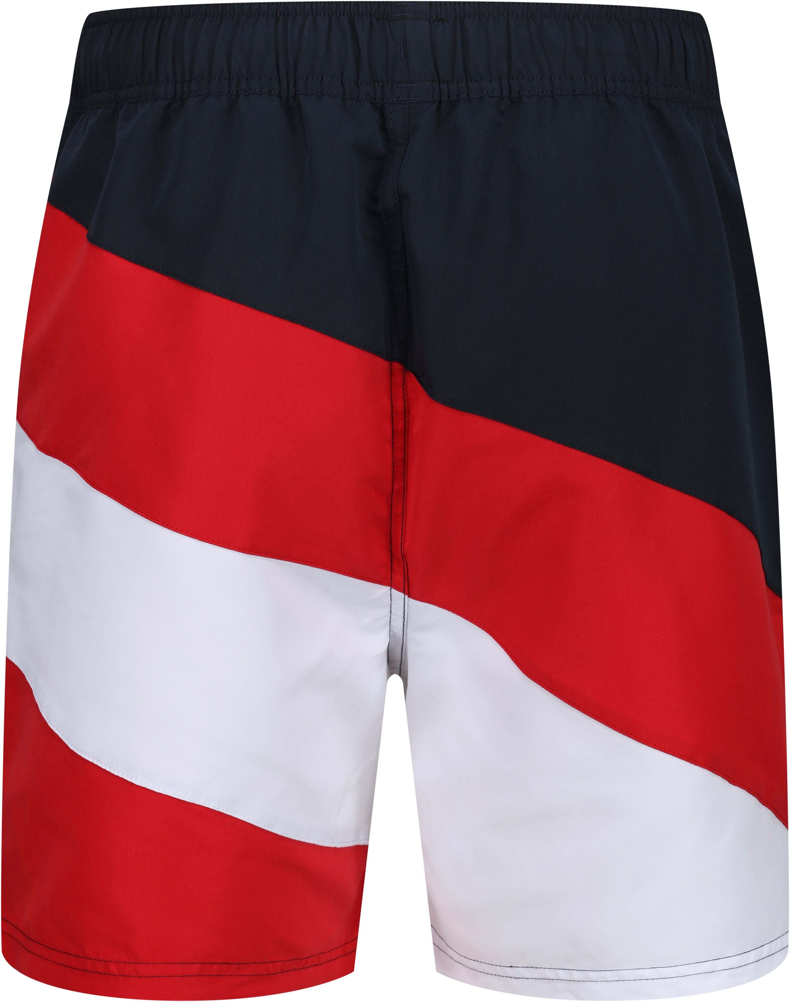 Reebok Badeshorts Ryan asymmetrisch gestreift, geteilter günstig online kaufen