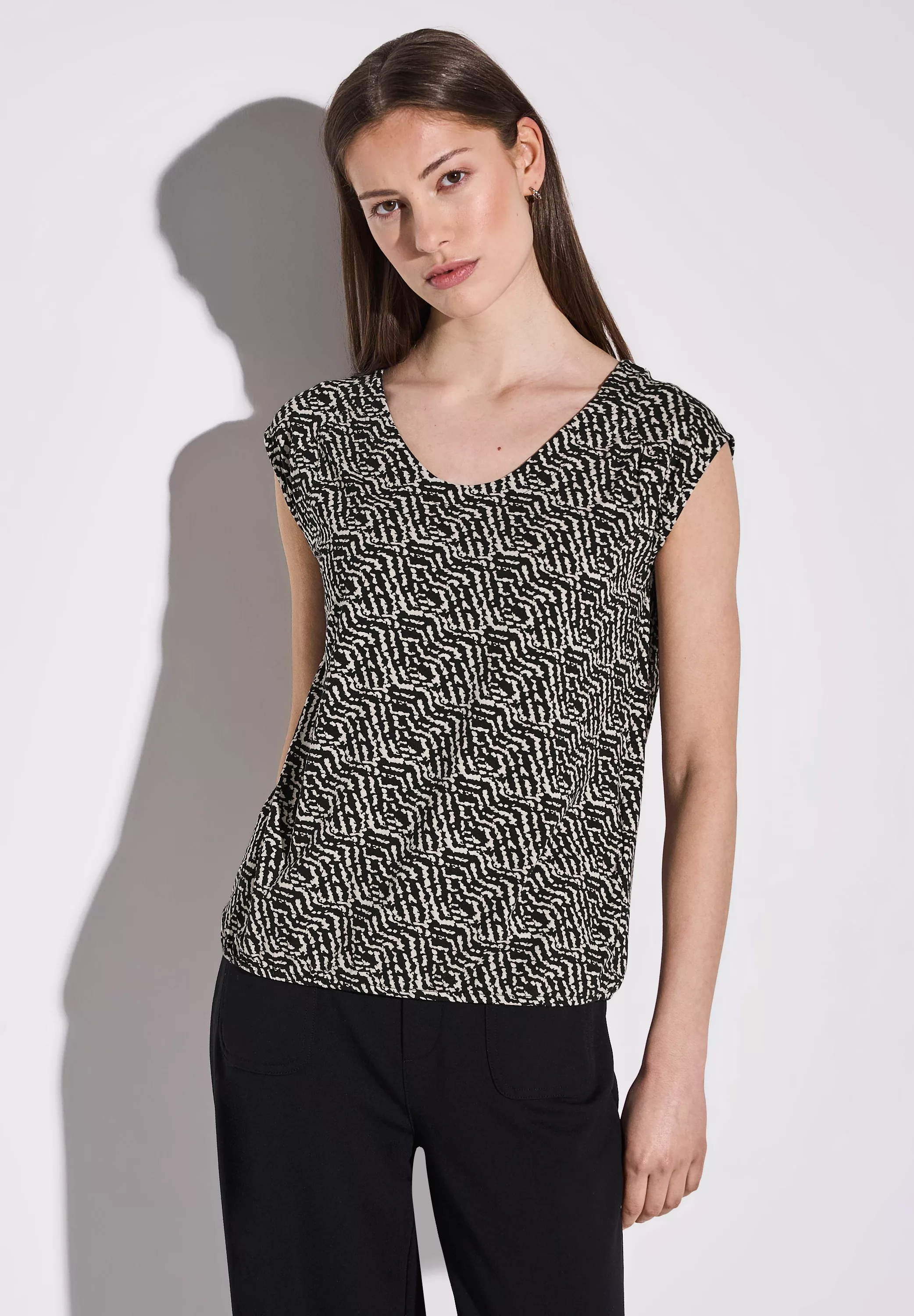 STREET ONE Print-Shirt, aus strecthigem Viskosematerial günstig online kaufen