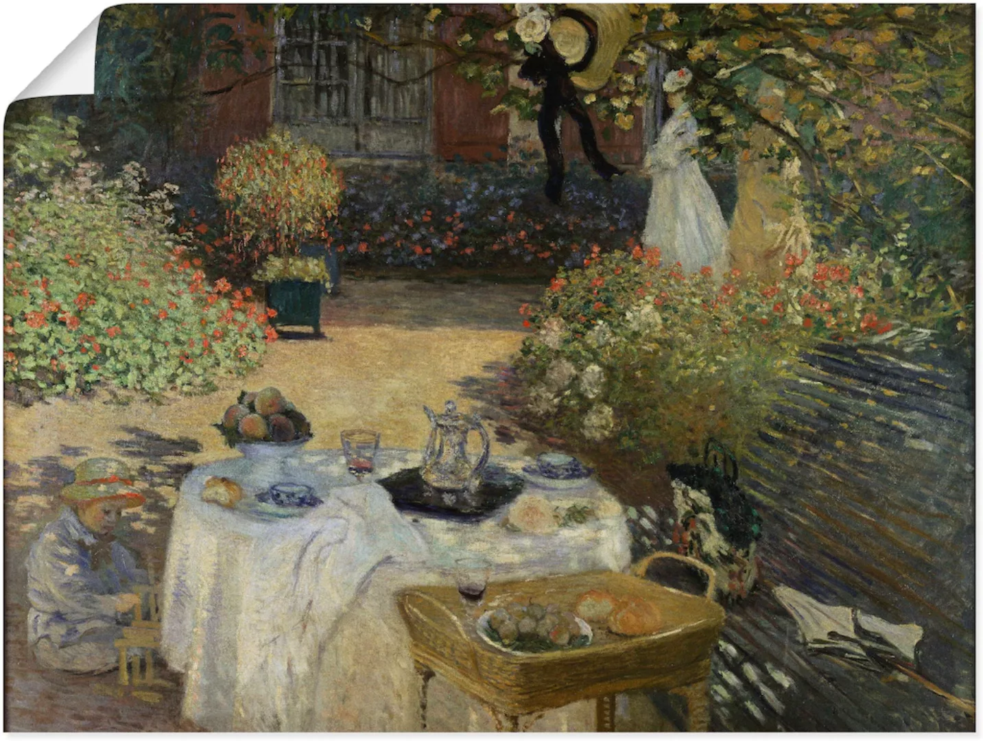 Artland Wandbild "Im Garten Claude Monets in Argenteuil", Garten, (1 St.), günstig online kaufen