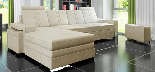 JVmoebel Ecksofa Textilcouch mit USB Stoffsofa Stoffcouch Ecksofa Sofa Pols günstig online kaufen