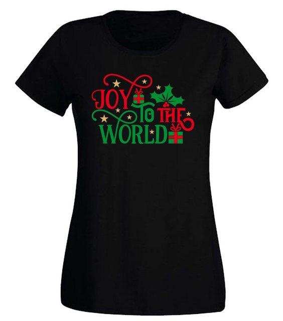 G-graphics T-Shirt Damen T-Shirt - Joy to the world mit trendigem Frontprin günstig online kaufen