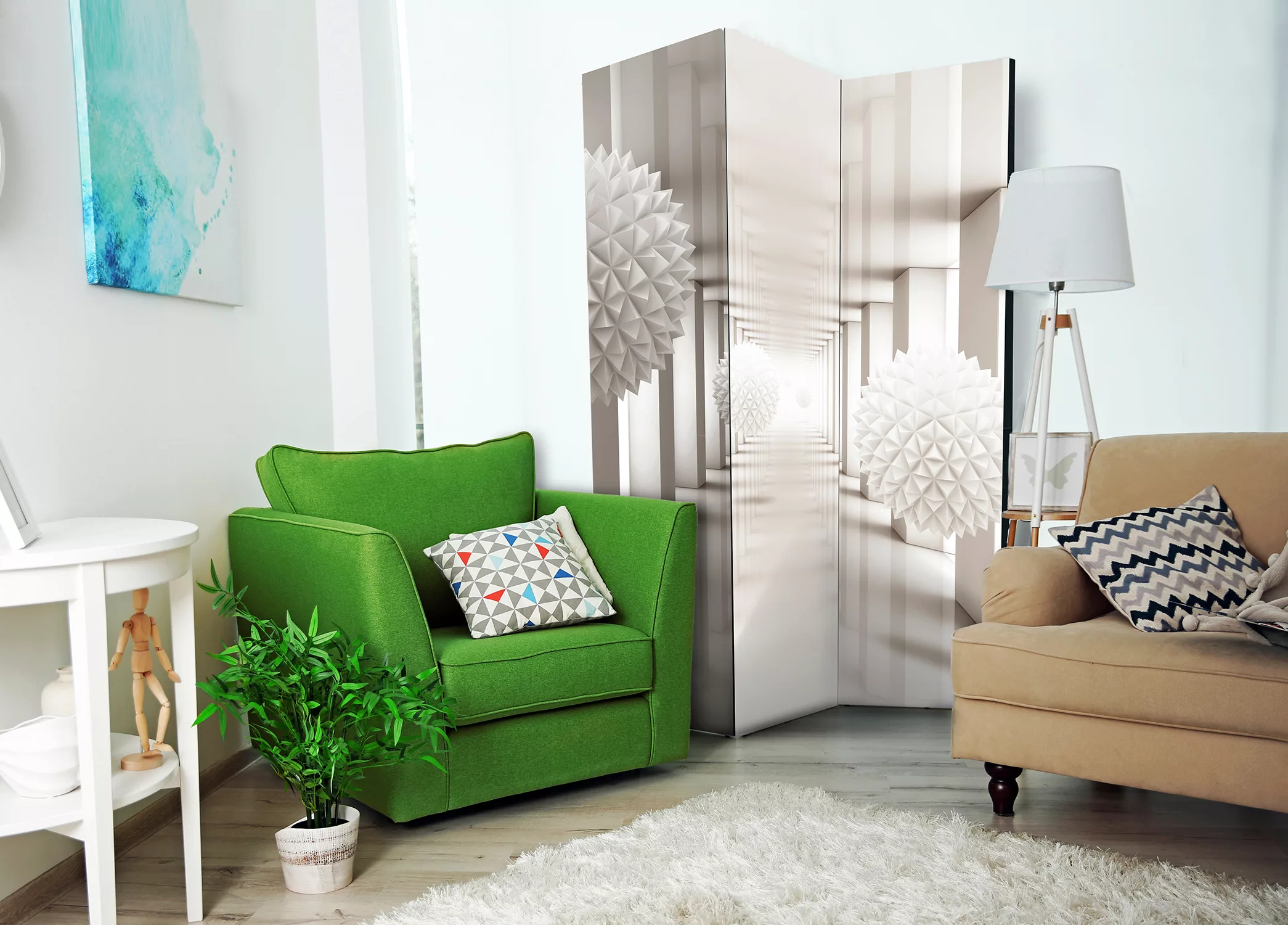 3-teiliges Paravent - Gateway To The Future [room Dividers] günstig online kaufen