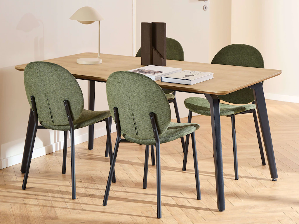 ACTONA GROUP Esszimmer-Set "Essgruppe, Speisetisch mit Wohnzimmerstühlen", günstig online kaufen