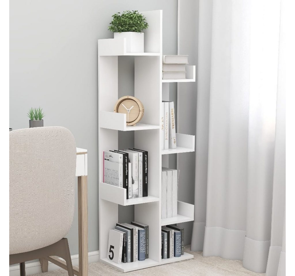 vidaXL Bücherregal Bücherregal Weiß 48x25,5x140 cm Spanplatte günstig online kaufen