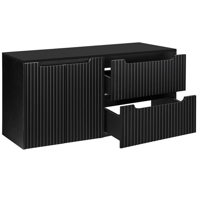 Lomadox Waschbeckenschrank NEWPORT-56-BLACK 120 cm Waschtisch-Unterschrank günstig online kaufen