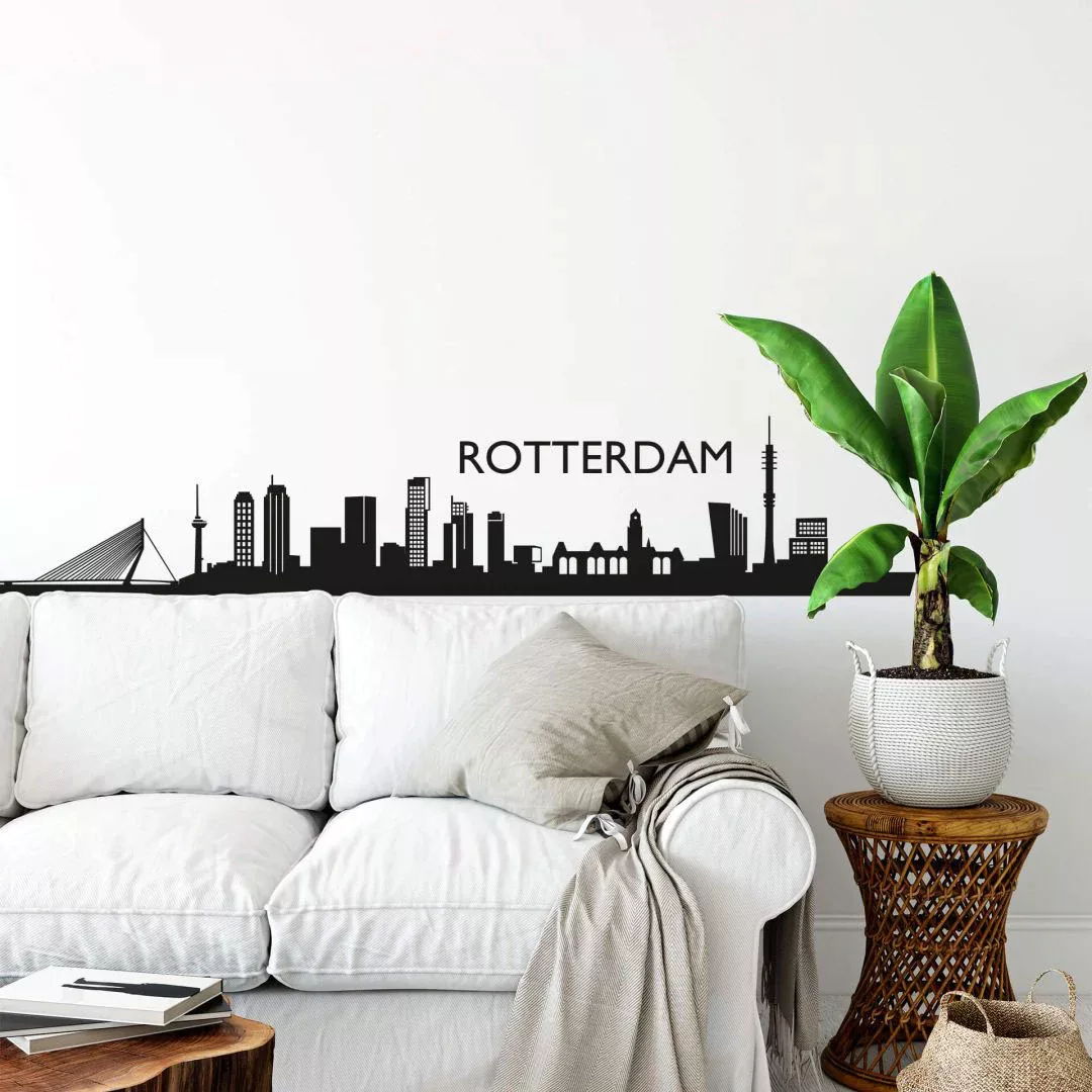 Wall-Art Wandtattoo "Stadt Skyline Rotterdam 120cm", (1 St.), selbstklebend günstig online kaufen