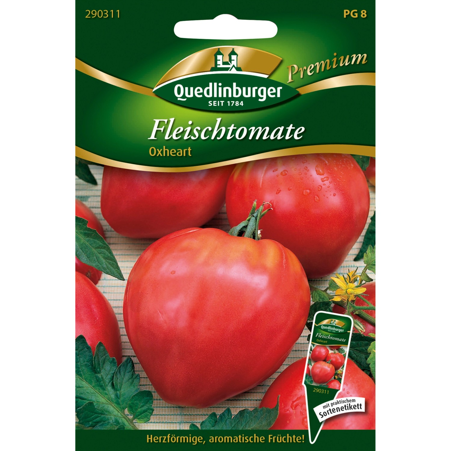 Quedlinburger Fleisch-Tomaten Oxheart Loses Saatgut günstig online kaufen