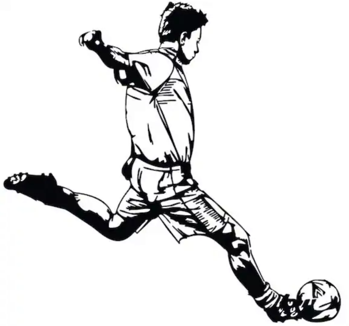 Wall-Art Wandtattoo "Fußball Aufkleber Kicker 03", (1 St.) günstig online kaufen
