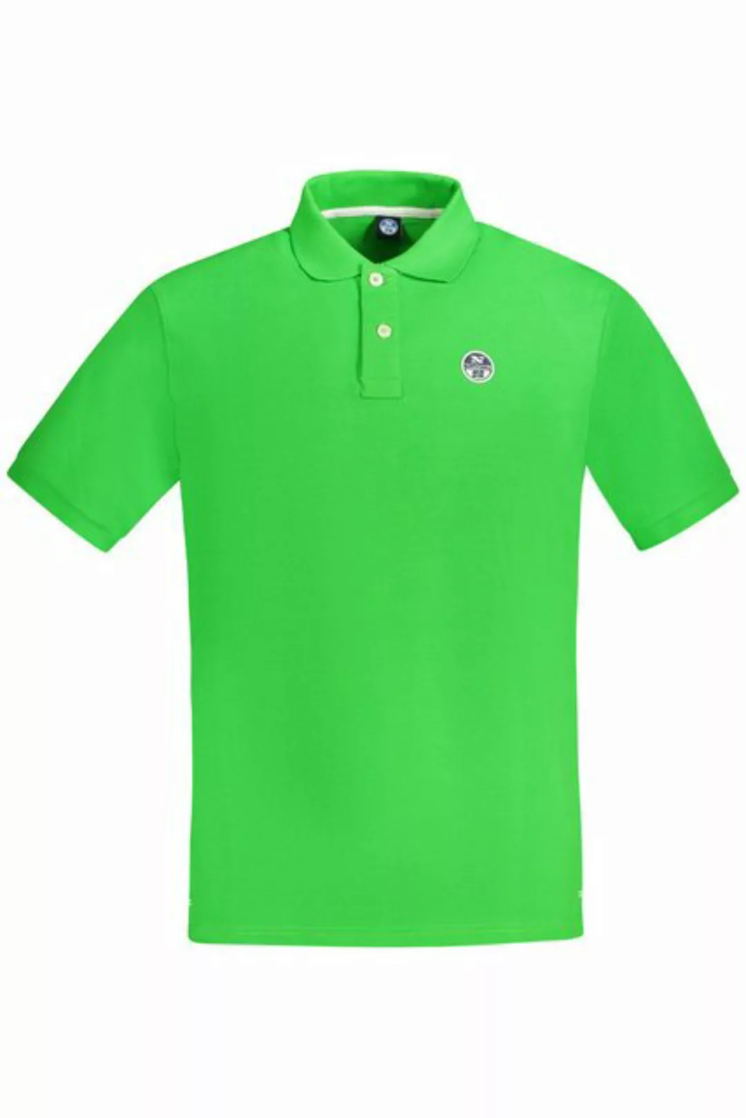 North Sails Poloshirt Grünes Kurzarm-Poloshirt für Herren mit Knöpfen günstig online kaufen