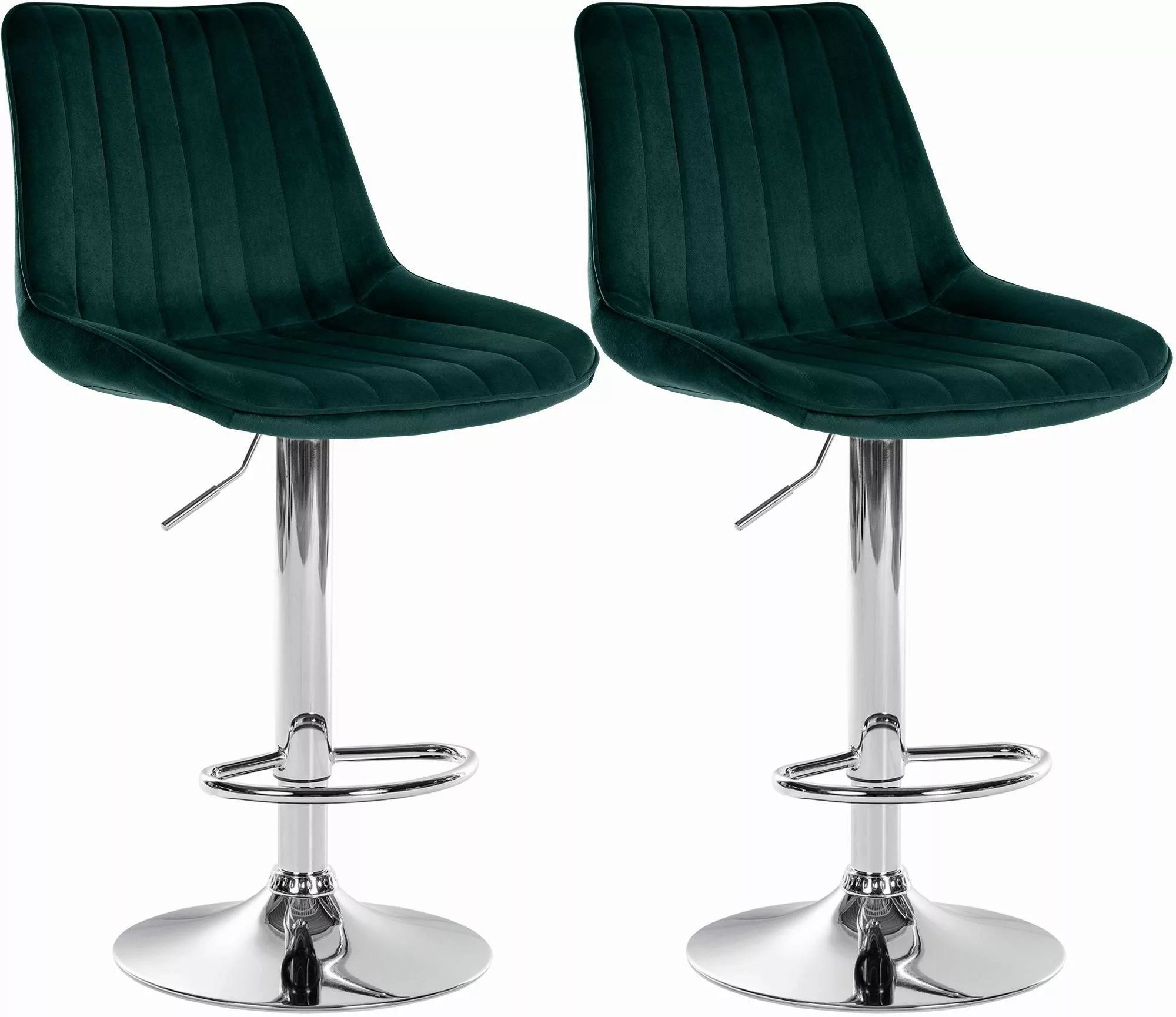 CLP Barhocker Toni Samt (2er Set, günstig online kaufen