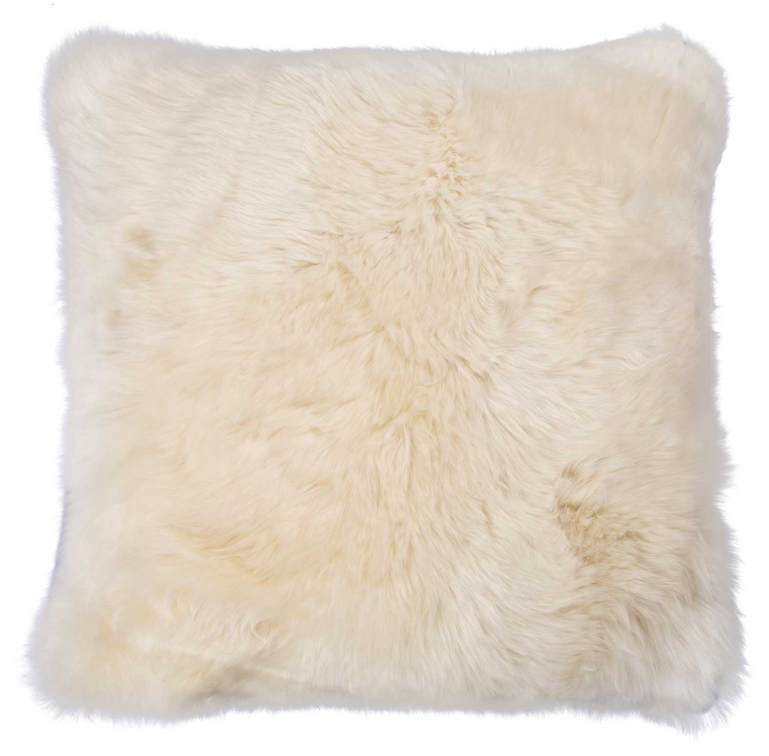 Home4You Kissenhülle, Creme, echtes Schaffell, Polyester, günstig online kaufen