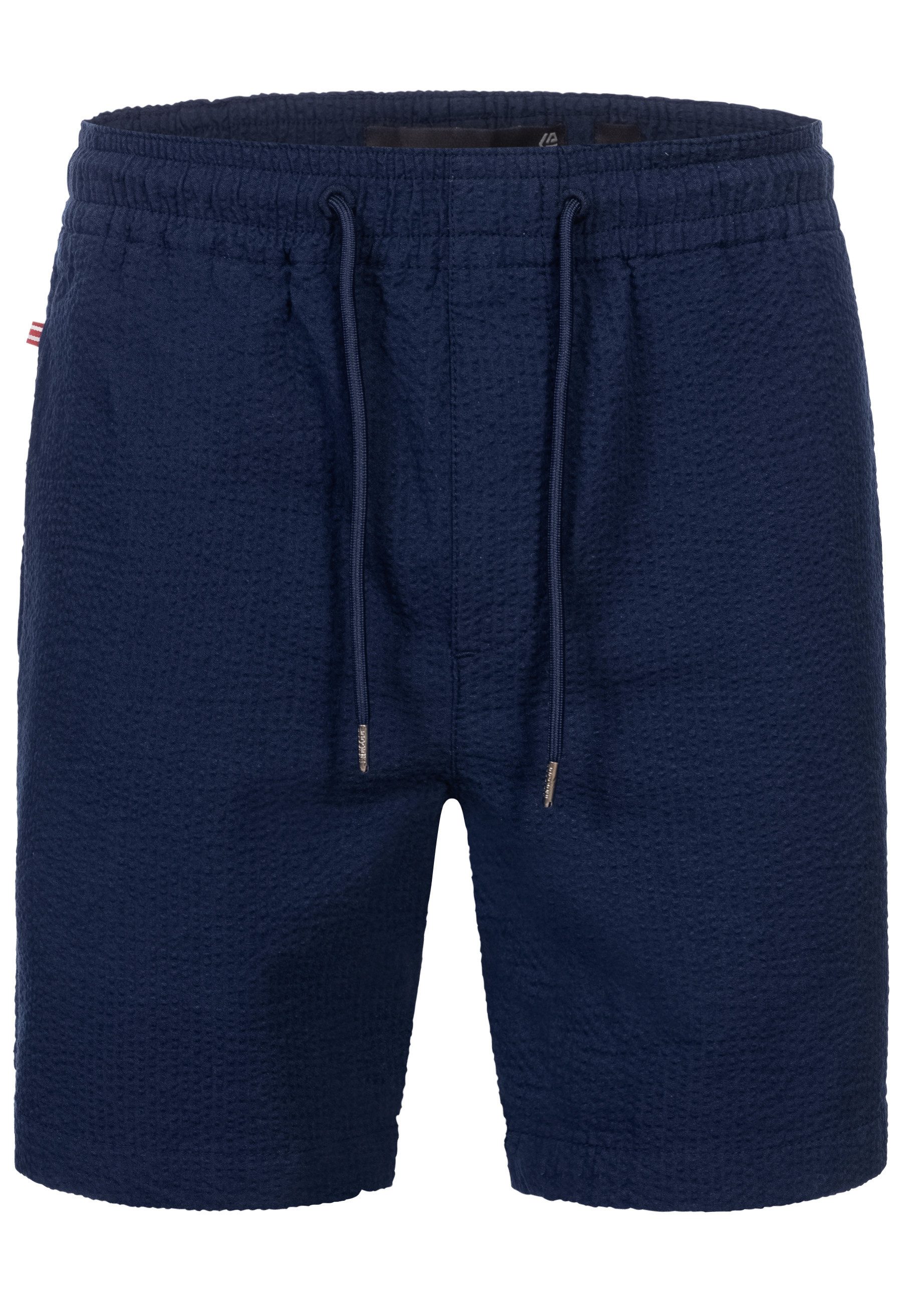 Indicode Chinoshorts INAlizzo aus Seersucker-Material für günstig online kaufen