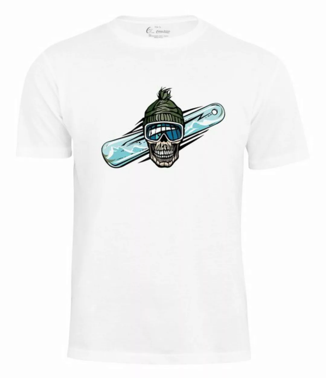 Cotton Prime® T-Shirt Skull on Snowboarding günstig online kaufen