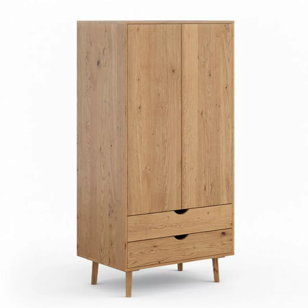 Lomadox Kleiderschrank SIENA-163 Schlafzimmerschrank 90 cm, 2 Türen, 2 Schu günstig online kaufen