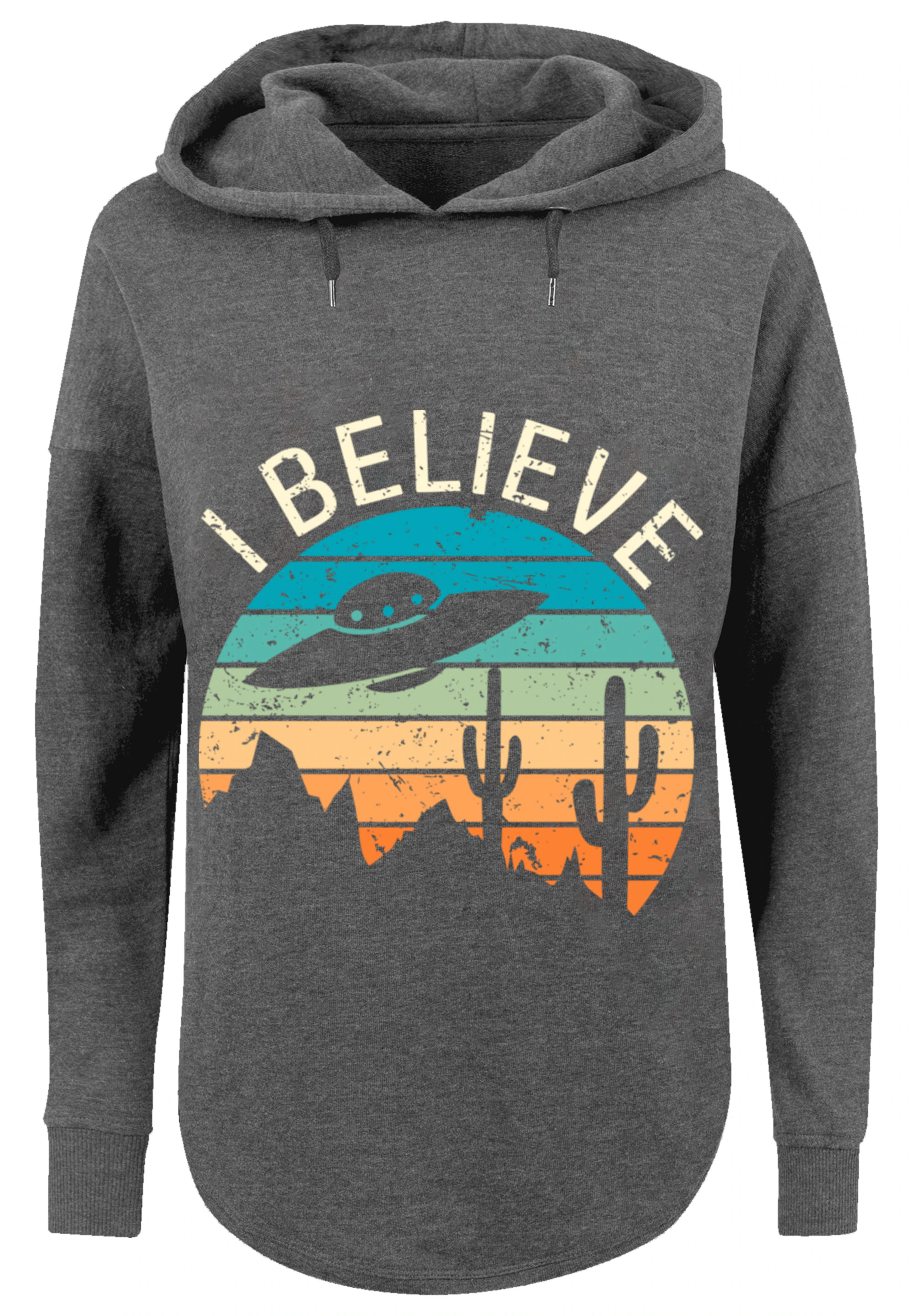 F4NT4STIC Kapuzenpullover "I Believe UFO Alien Sonnenuntergang", Premium Qu günstig online kaufen