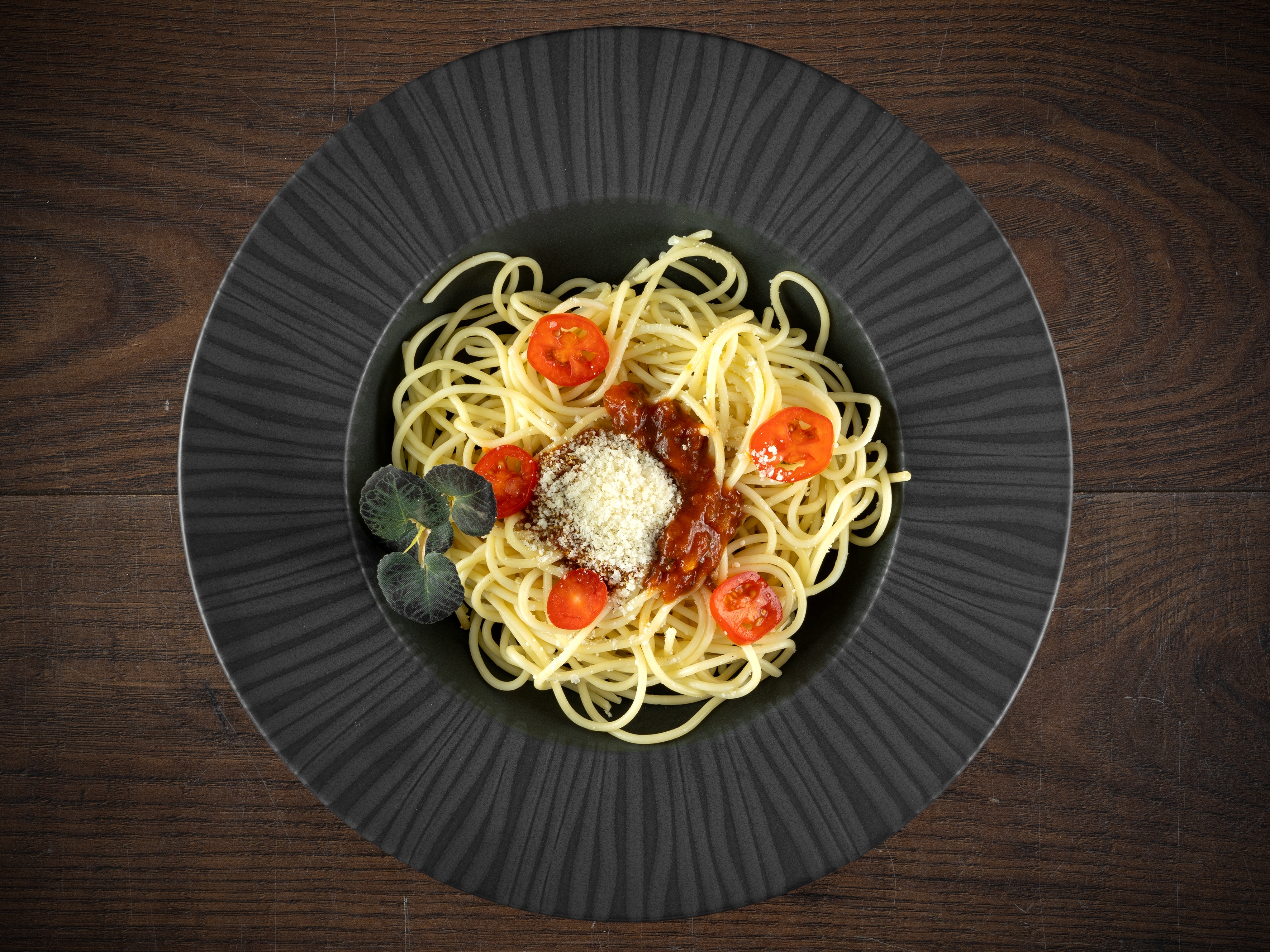 CreaTable Pastateller »Vesuvio Black, Pasta Gourmetteller Set 2-tlg«, (Set, günstig online kaufen