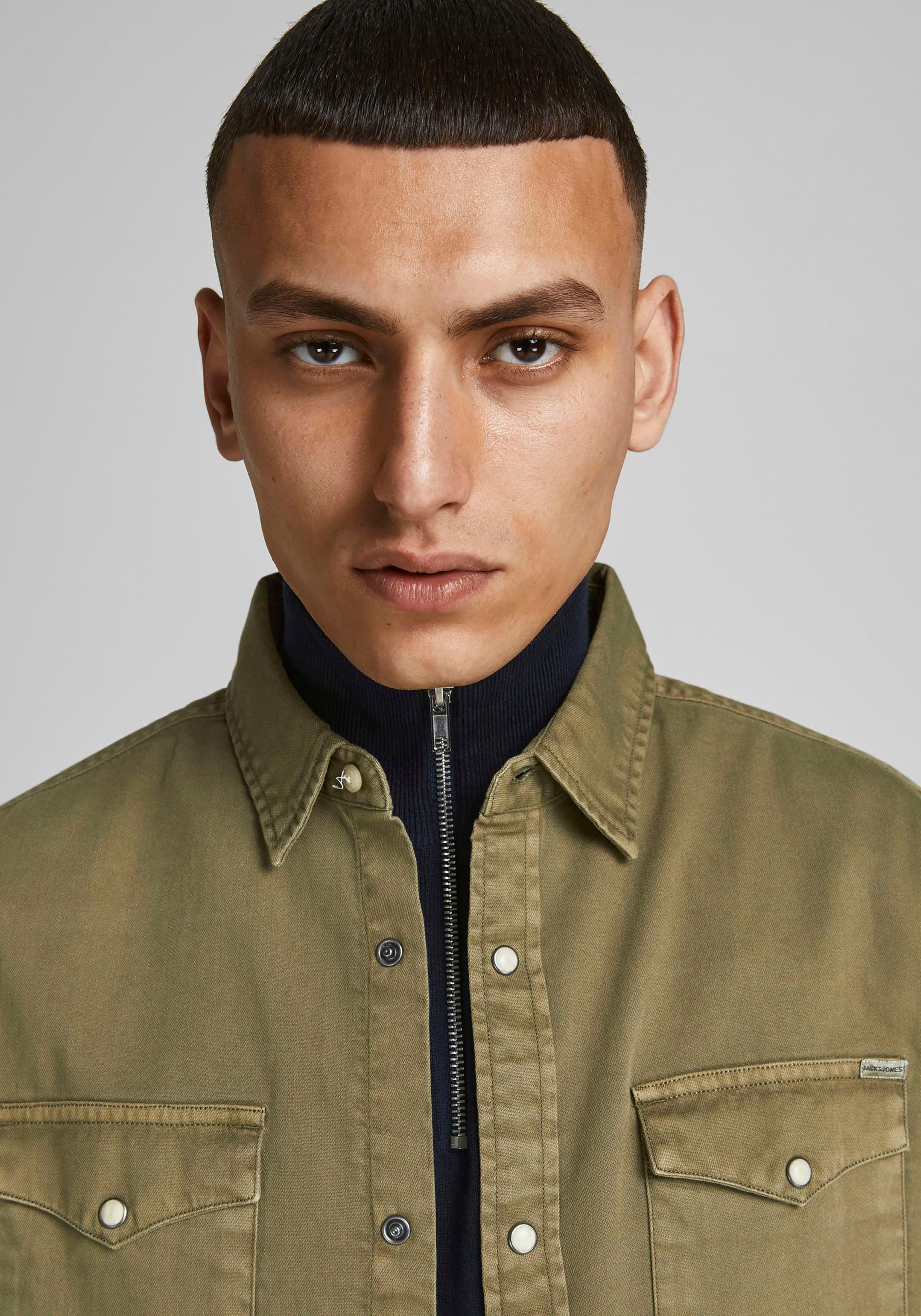 Jack & Jones Jeanshemd "JJESHERIDAN im Workwear-Stil mit robuster Baumwollq günstig online kaufen