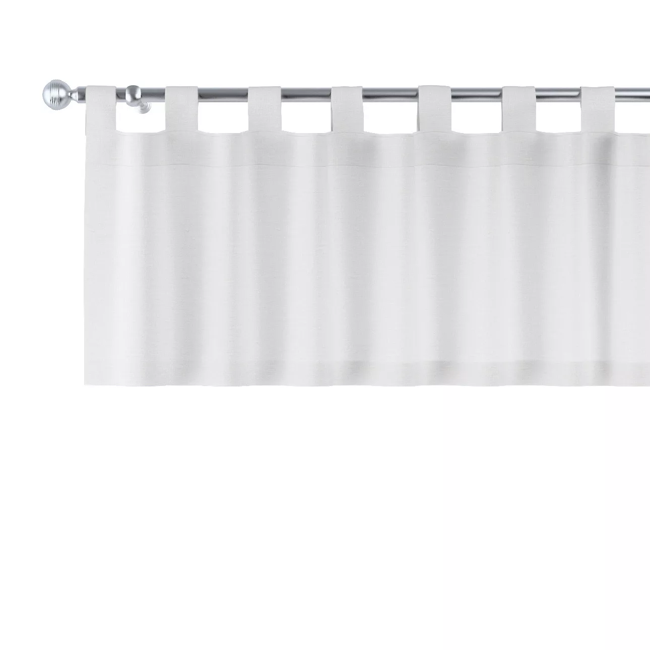 Kurzgardine mit Schlaufen, elfenbein , 390 x 40 cm, Leinen (392-04) günstig online kaufen