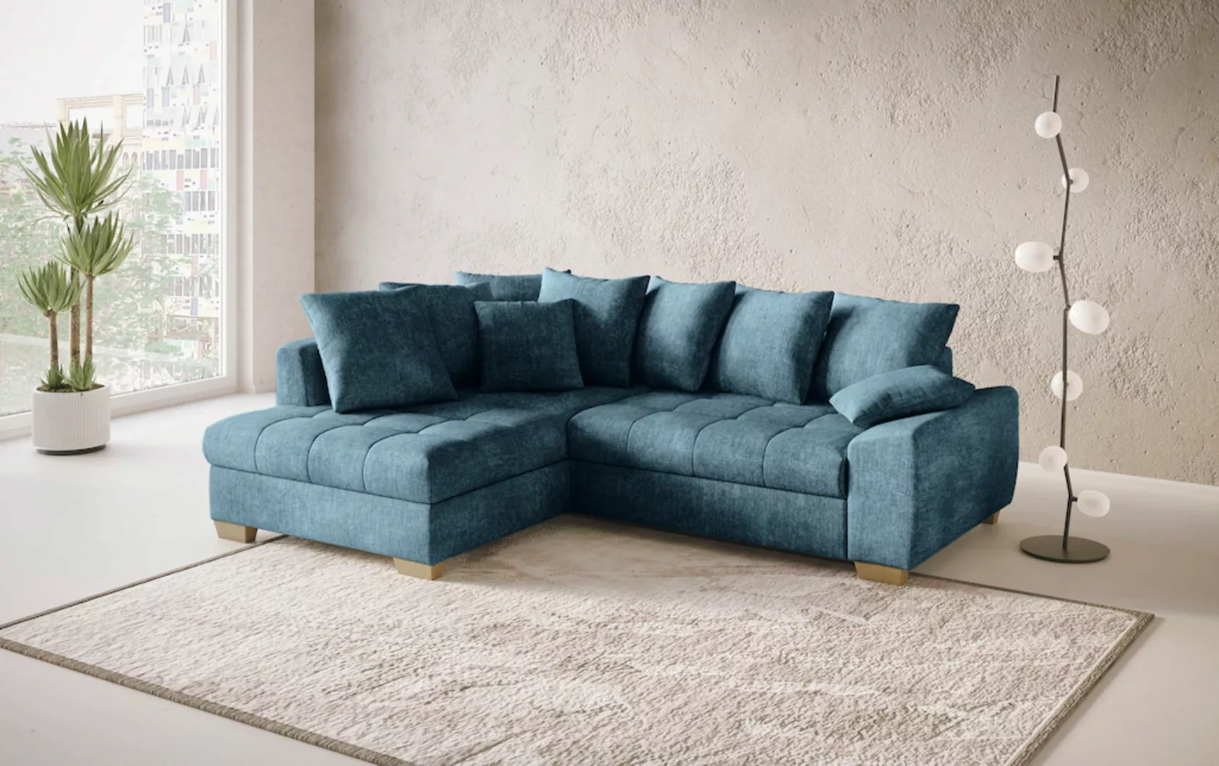 Mr. Couch Ecksofa "Nikita II, L-Form", Wahlweise mit Bettfunktion, Bettkast günstig online kaufen