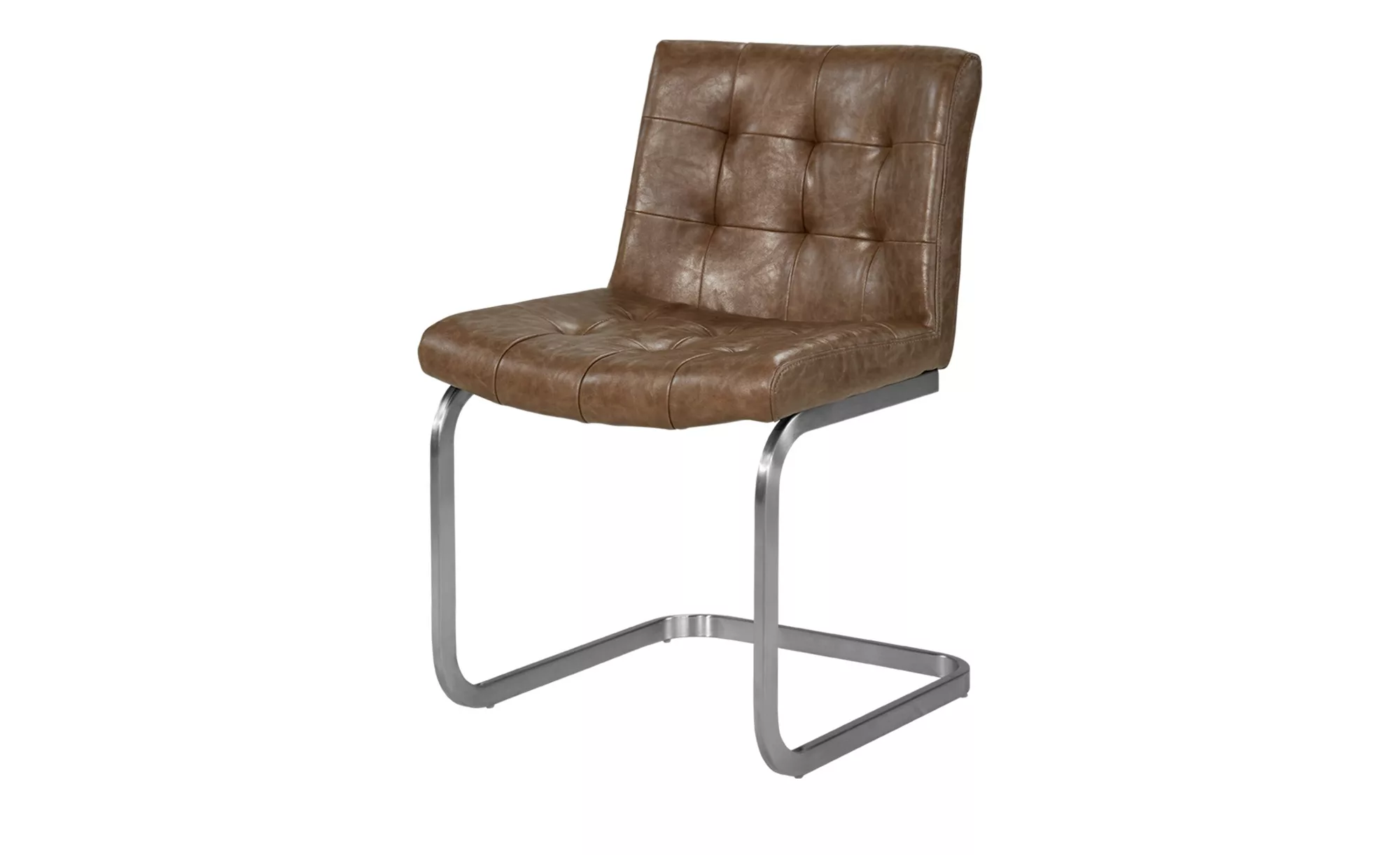 Schwingstuhl im Chesterfield-Stil - grau - 50 cm - 83 cm - 59 cm - Stühle > günstig online kaufen