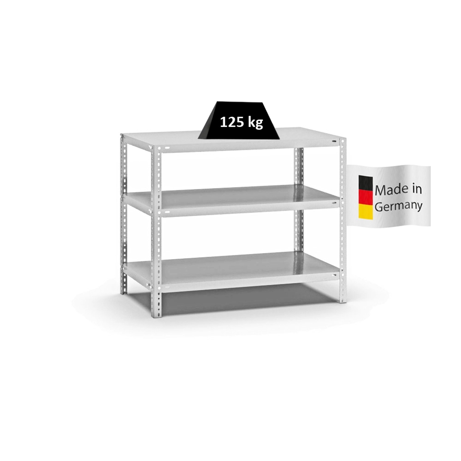 PROREGAL Fachbodenregal Schraubsystem Light-Duty Grundregal HxBxT 80 x 100 günstig online kaufen