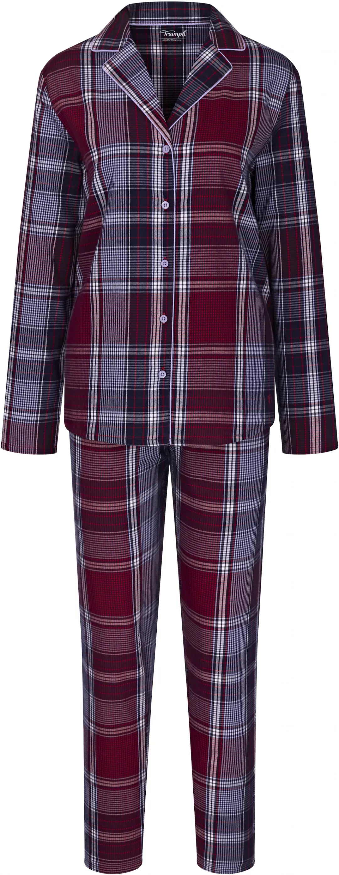 Triumph Schlafanzug "Boyfriend PW X Checks", (Set, 2 tlg.), Pyjama mit seit günstig online kaufen