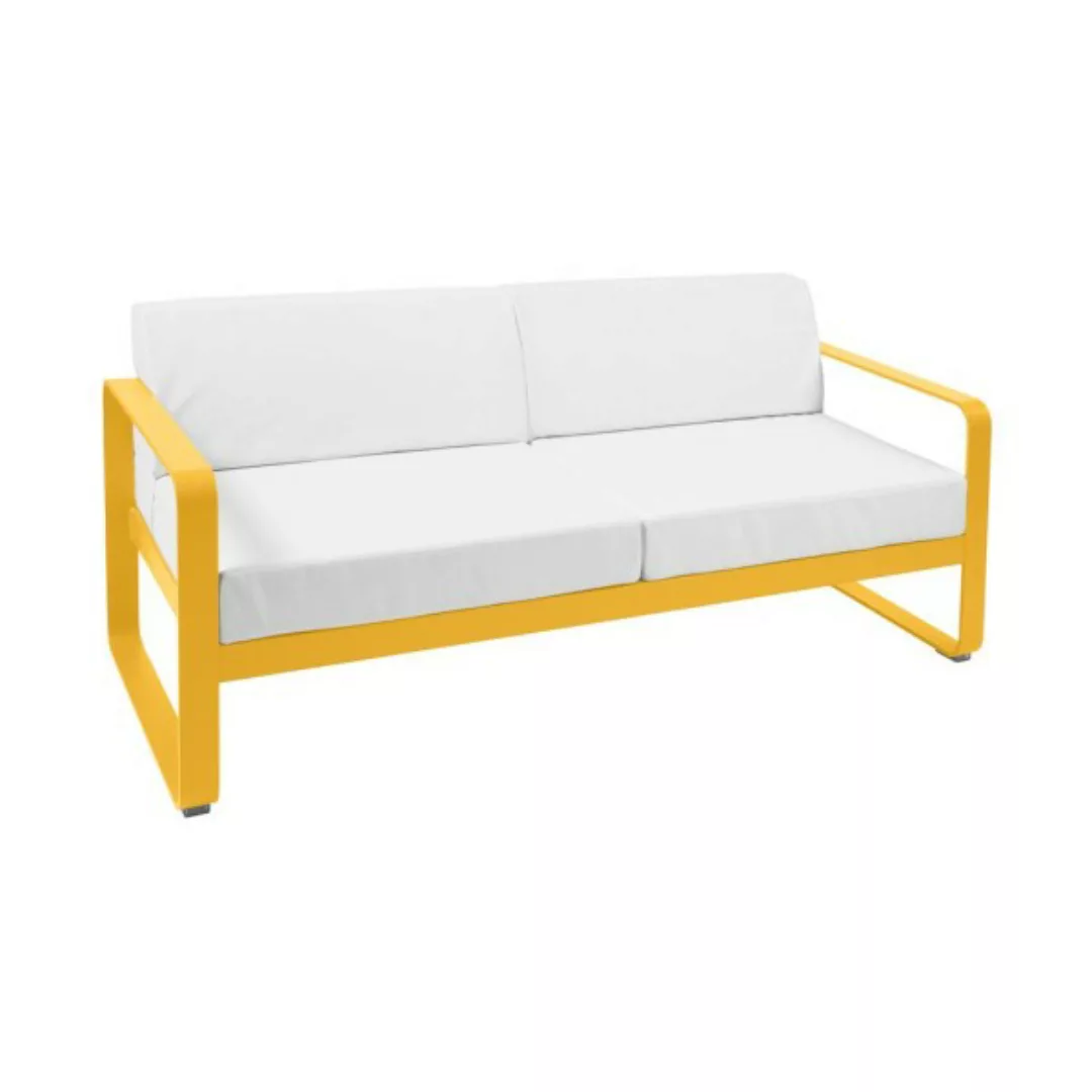 Bellevie Lounge-Sofa 2-Sitzer C6 Honig 81 Grauweiß günstig online kaufen