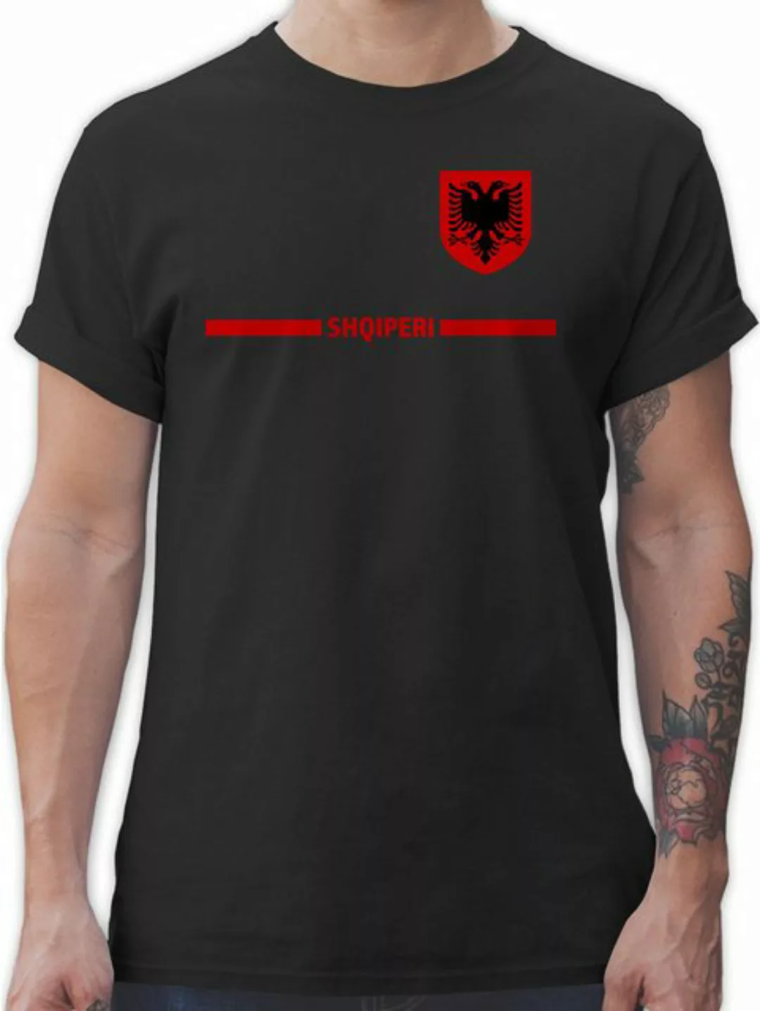 Shirtracer T-Shirt Albanien Trikot Wappen, Shqipëri mit Stolz, Albanisches günstig online kaufen