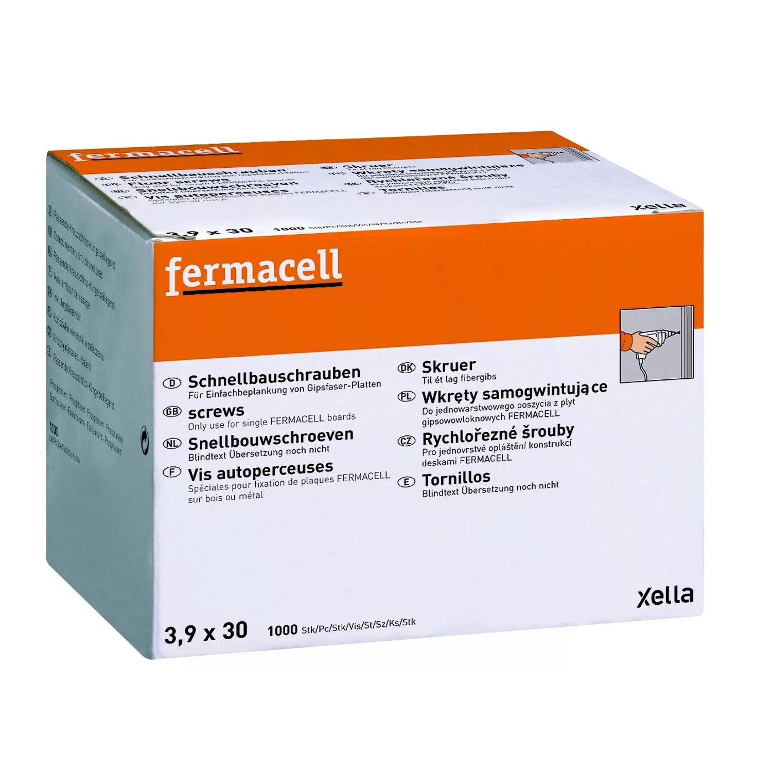 Fermacell Schnellbauschrauben 3,9 mm x 30 mm 1000 Stück günstig online kaufen