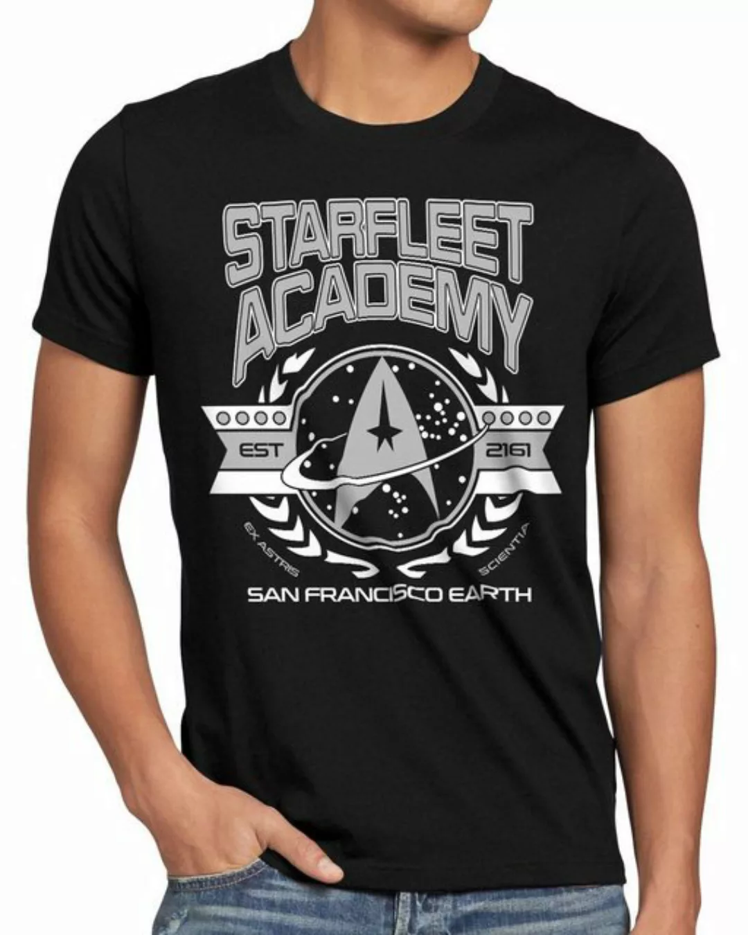 style3 Print-Shirt Herren T-Shirt Starfleet Academy Trekkie sternenflotte günstig online kaufen