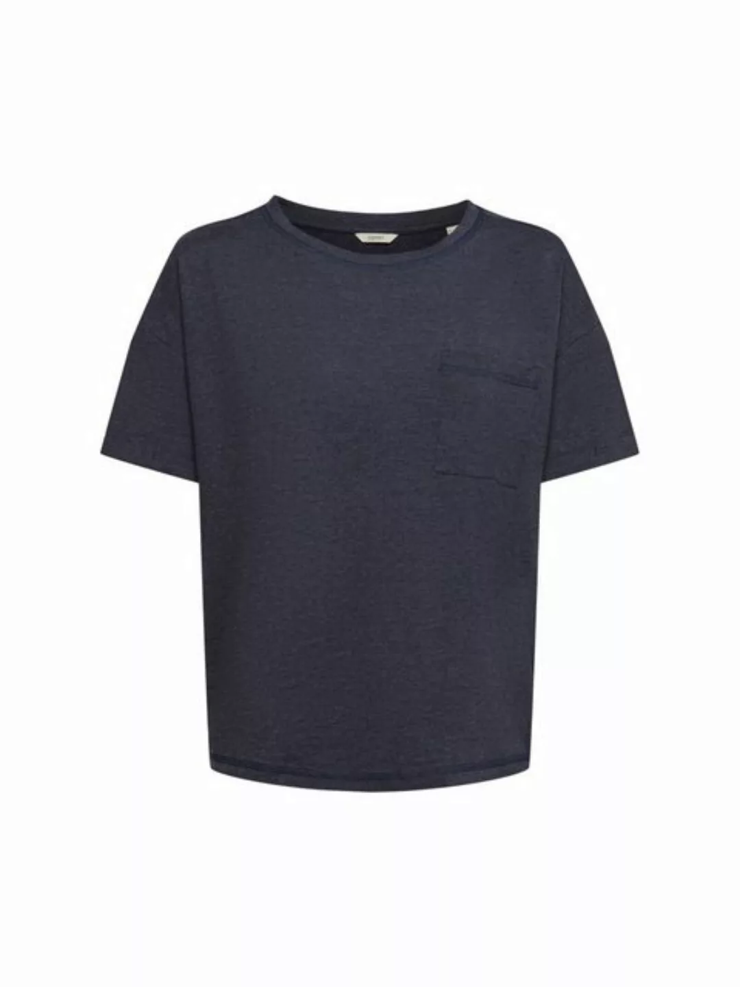 Esprit Pyjamaoberteil Verziertes T-Shirt mit Slub-Struktur günstig online kaufen