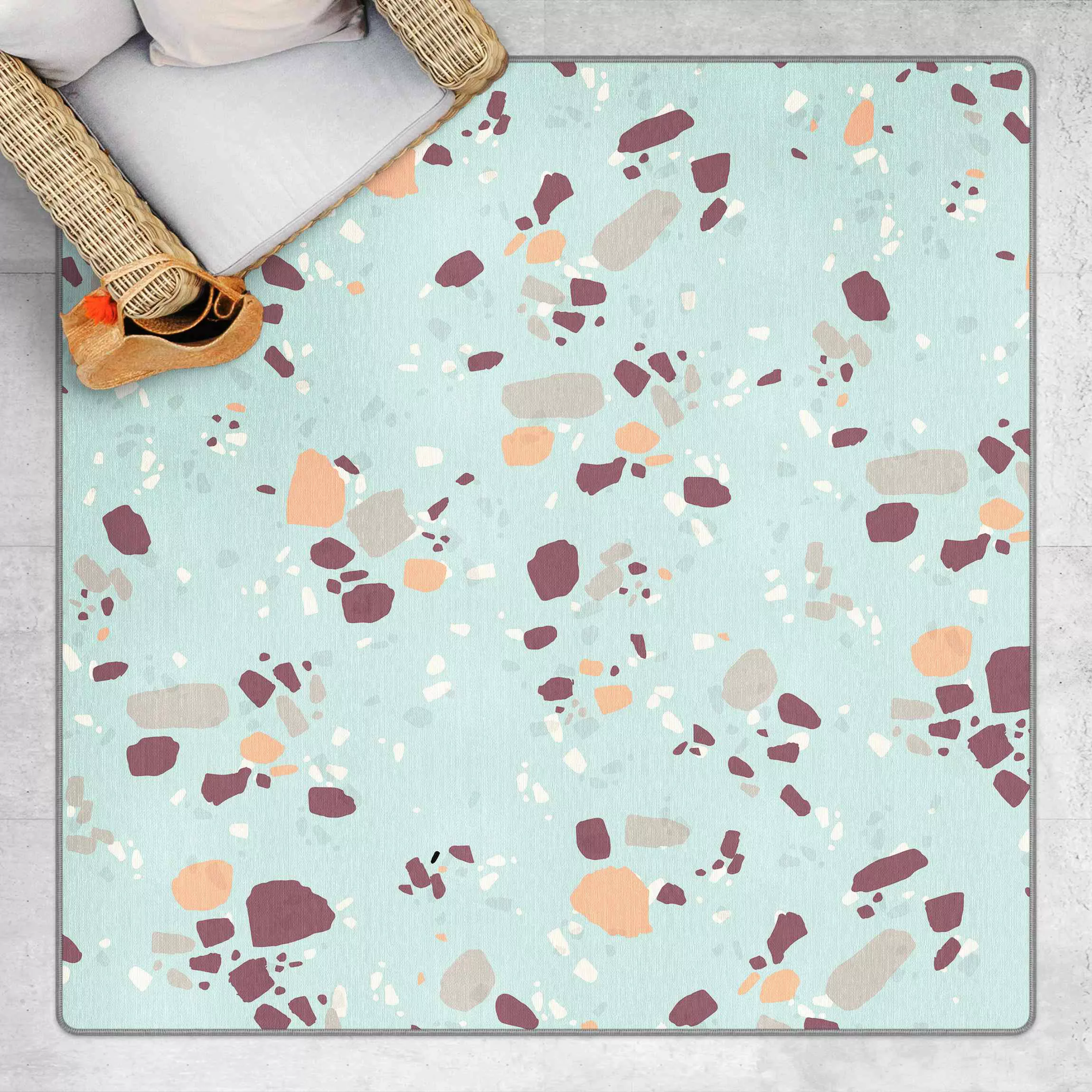 Teppich Detailliertes Terrazzo Muster Bolzano günstig online kaufen