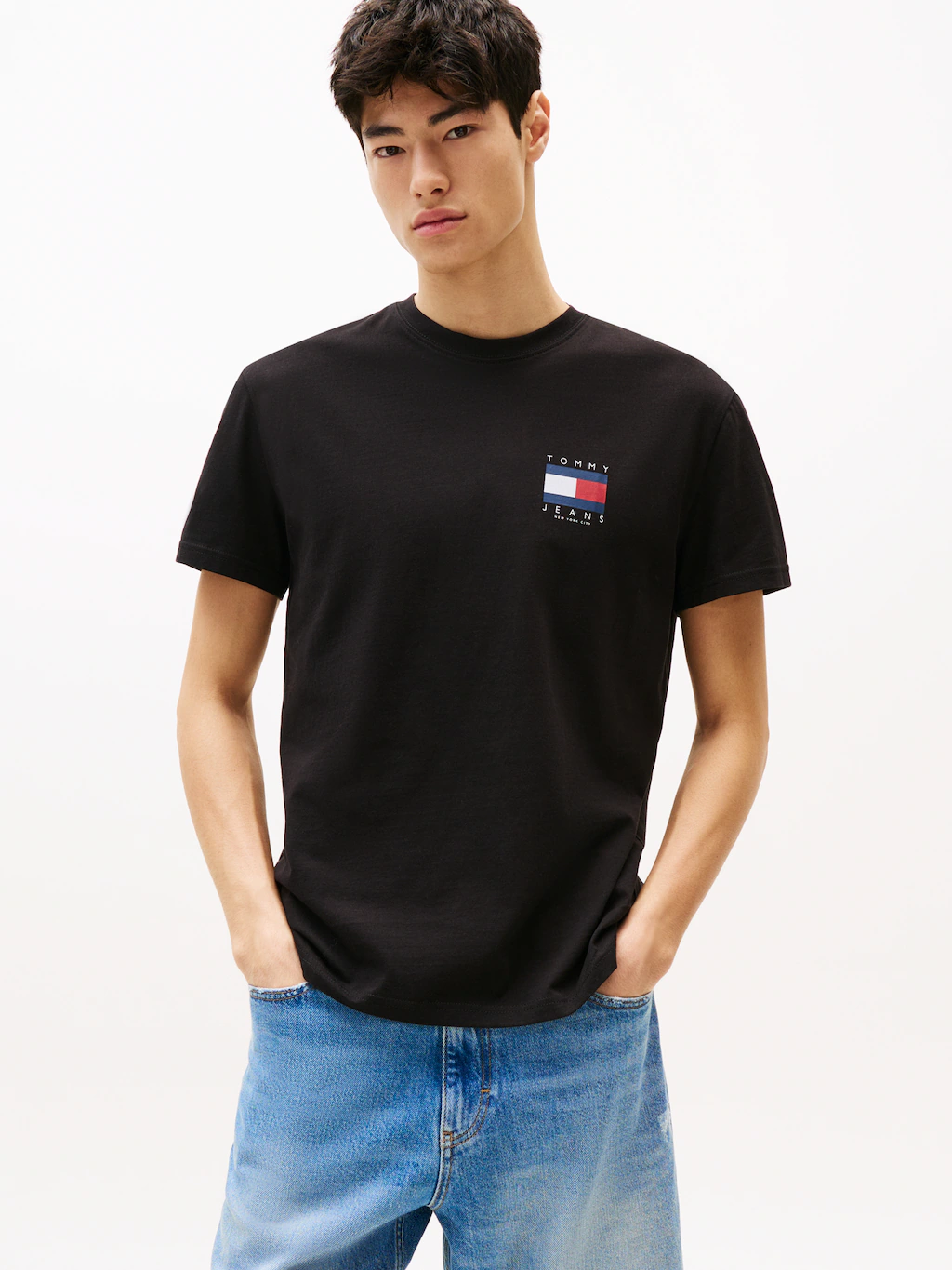 Tommy Jeans T-Shirt "TJM REG FLAG GRAPH BCKPRNT T EXT", Mit Rundhalsausschn günstig online kaufen
