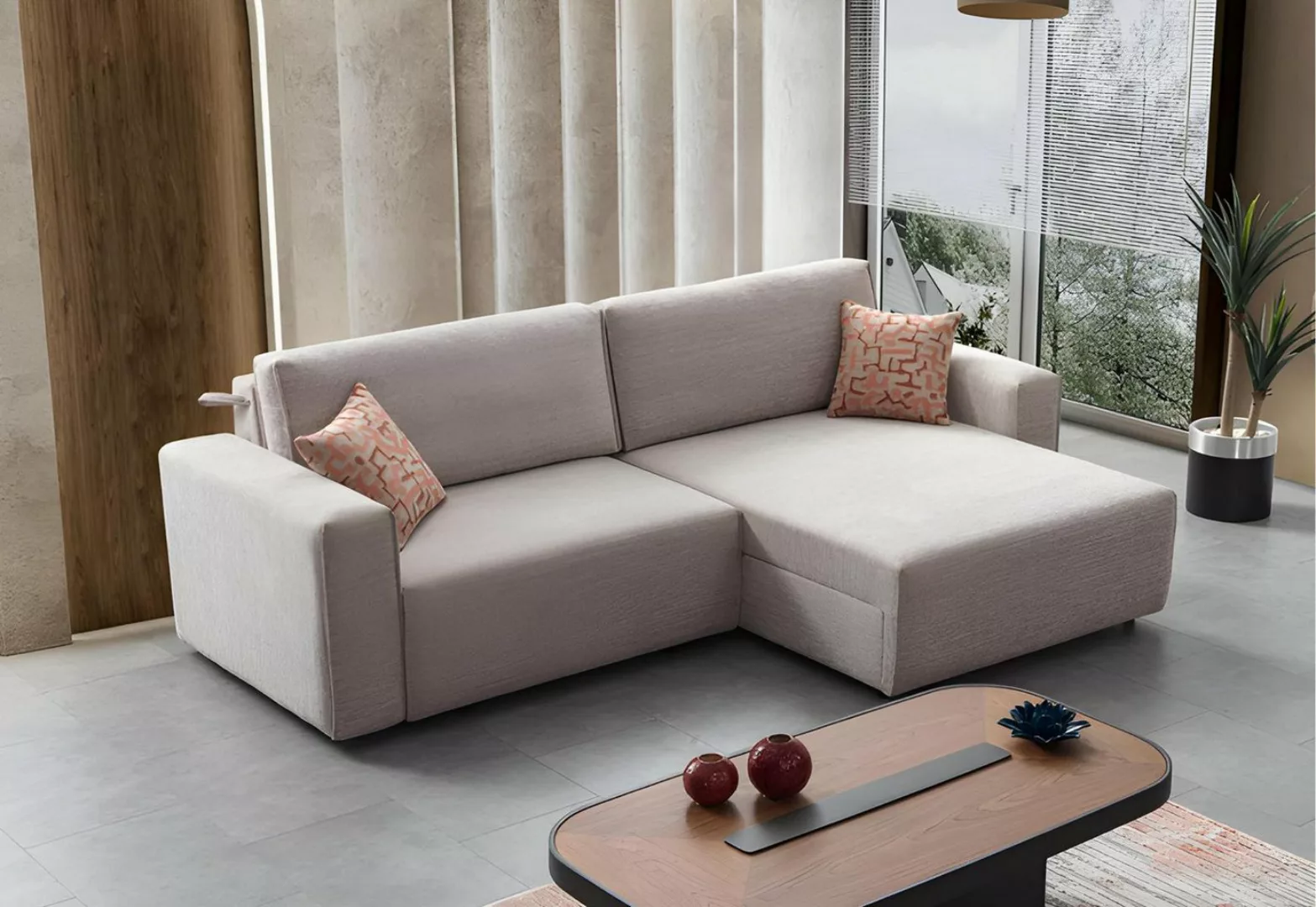 JVmoebel Ecksofa Design Ecksofa L-form Modern Sofas Stoffsofa Couch Wohnzim günstig online kaufen