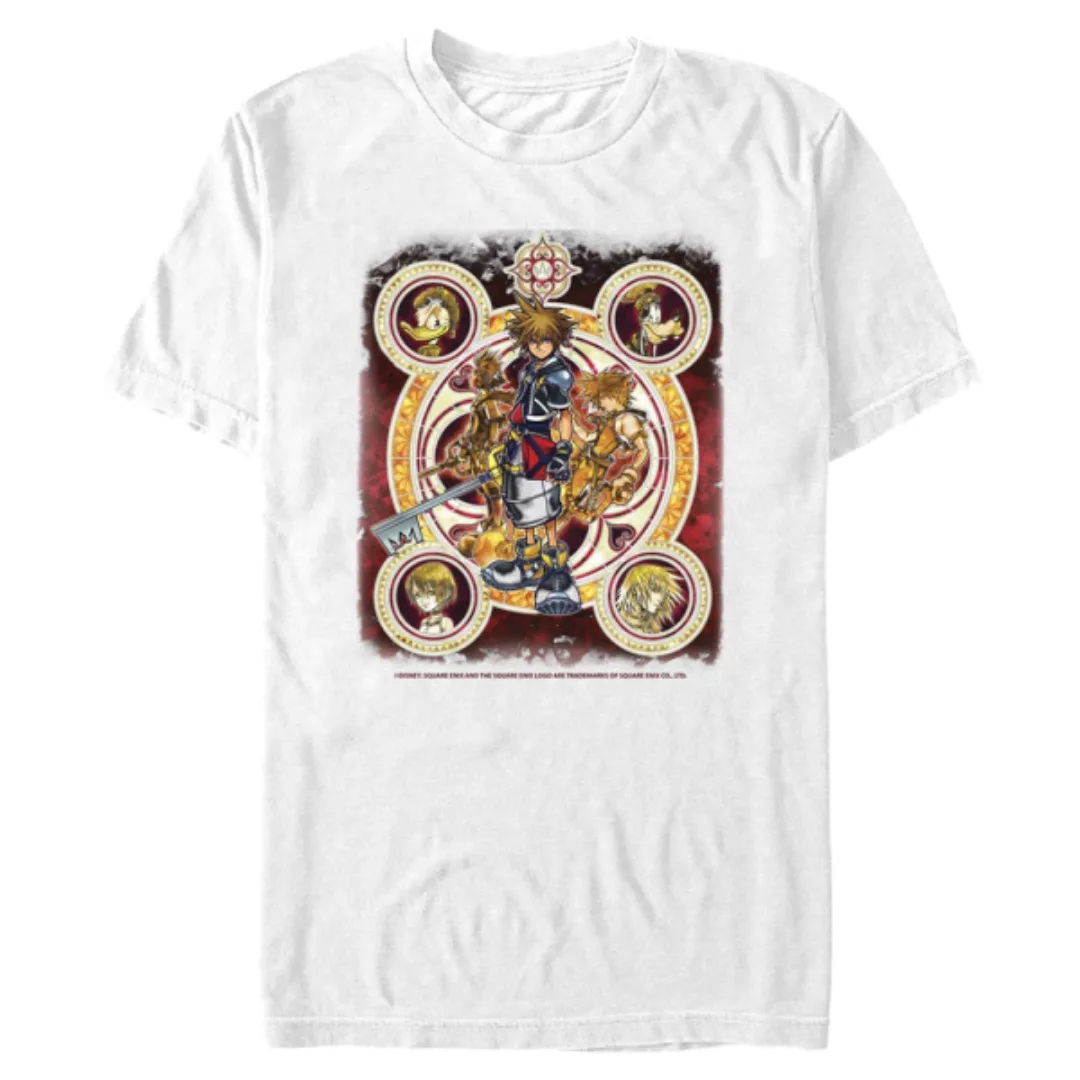 Disney - Kingdom Hearts - Gruppe Group Circle Kingdome - Männer T-Shirt günstig online kaufen