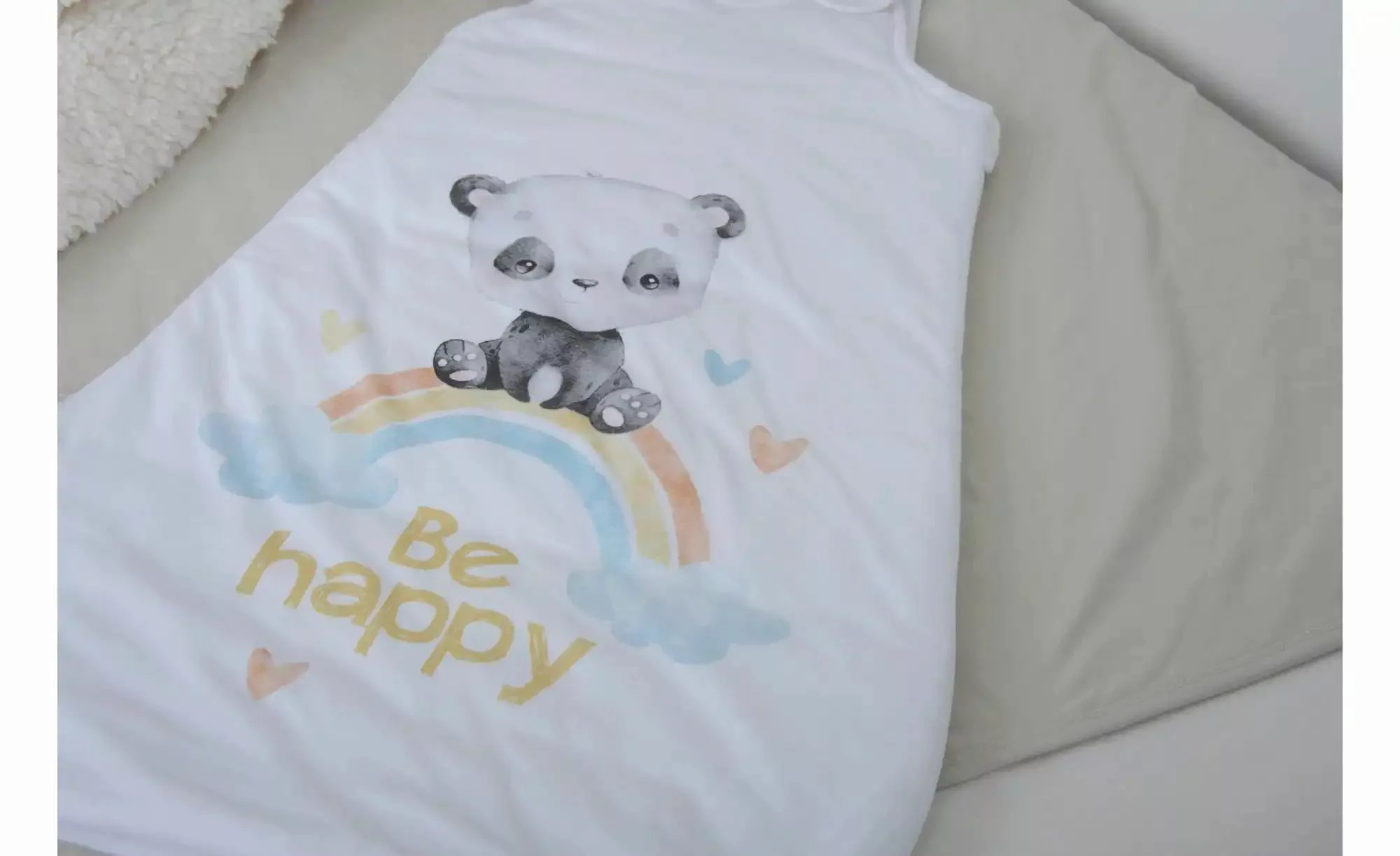 Herding Schlafsack  Regenbogen Panda ¦ mehrfarbig ¦ 100% Baumwolle ¦ Maße ( günstig online kaufen