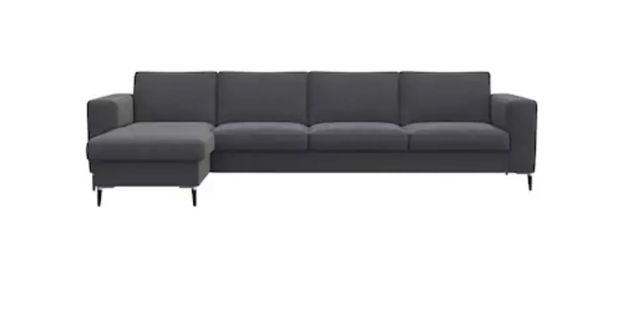 FLEXLUX Ecksofa "Fiore, L-Form", breite Armlehnen, Kaltschaum, Füße Alu+sch günstig online kaufen