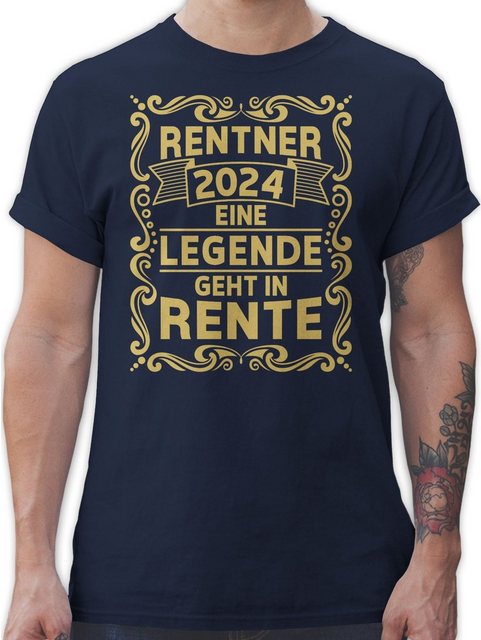 Shirtracer T-Shirt Rentner 2024 Eine Legende geht in Rente I Ruhestand Gesc günstig online kaufen