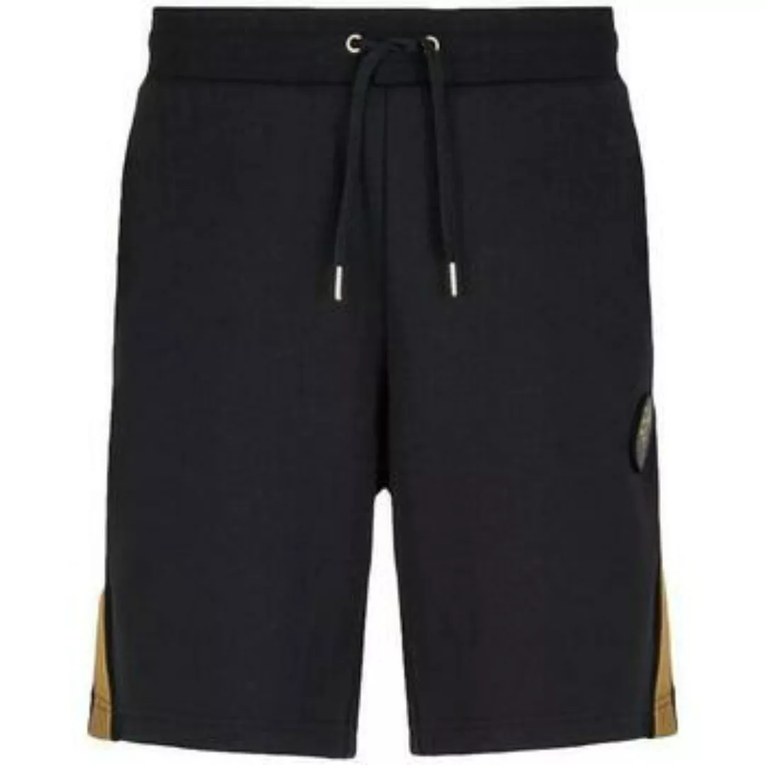 Ea7 Emporio Armani  Shorts World Of Football Bermuda Shorts - Black günstig online kaufen