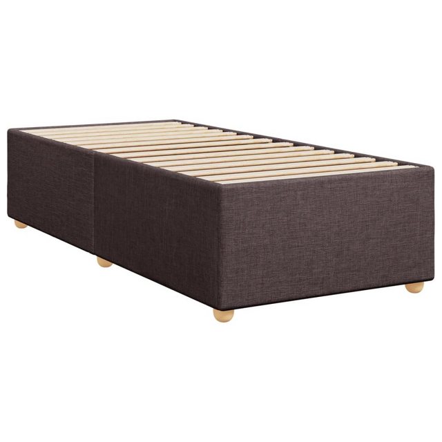 vidaXL Bett Bettgestell Dunkelbraun 90x190 cm Stoff günstig online kaufen