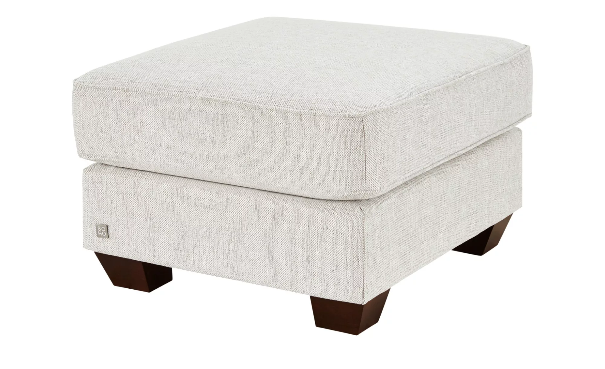 SOHO Hocker  Franka ¦ weiß ¦ Maße (cm): B: 75 H: 42 T: 62.0 Polstermöbel > günstig online kaufen