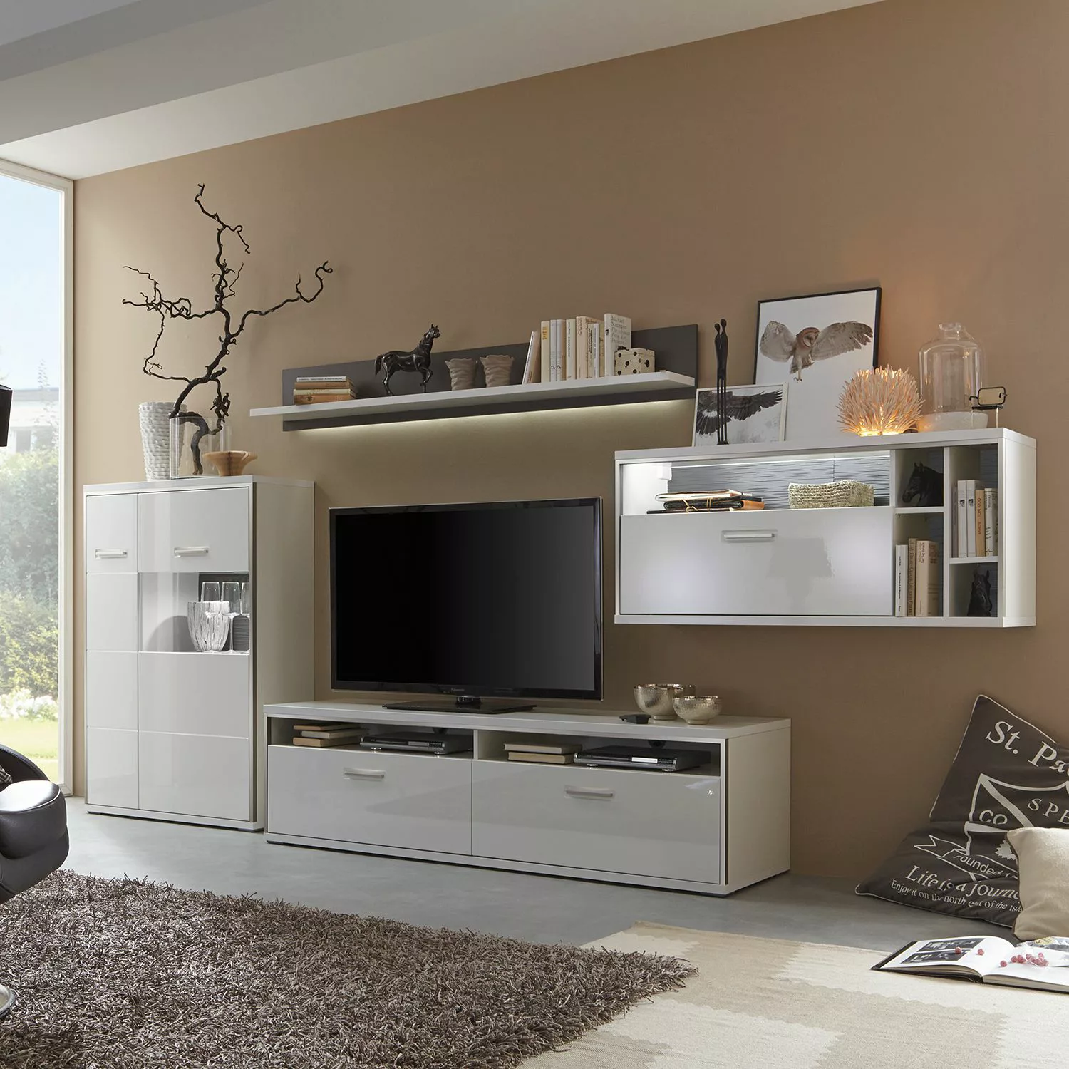 MCA furniture Hängeschrank 124 x 56 x 38 cm (B/H/T) günstig online kaufen