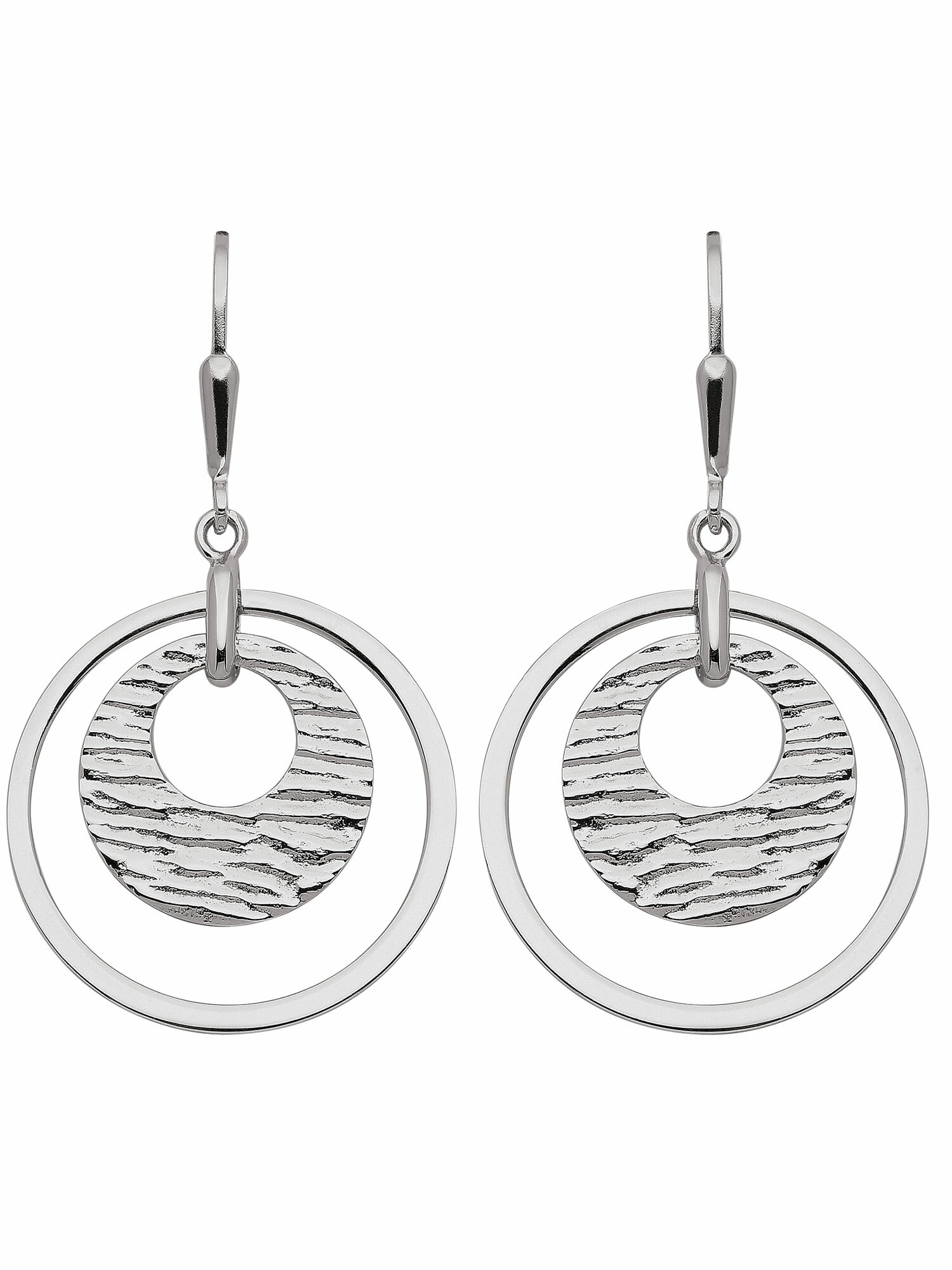Adelia´s Paar Ohrhänger "1 Paar 925 Silber Ohrringe / Ohrhänger Ø 23,2 mm", günstig online kaufen