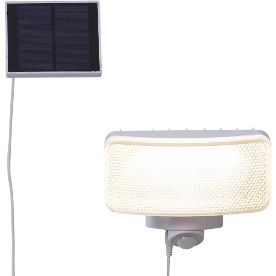 LED Solar Fluter Powerspot in Weiß 0,9W 350lm IP44 mit Bewegungsmelder und günstig online kaufen