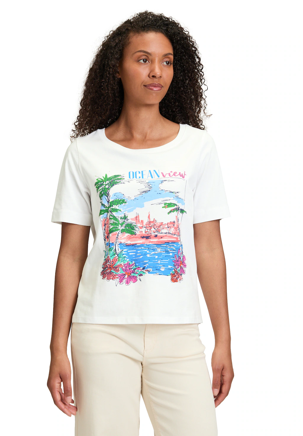 Betty Barclay Kurzarmshirt "Betty Barclay Damen Basic Shirt mit Aufdruck", günstig online kaufen