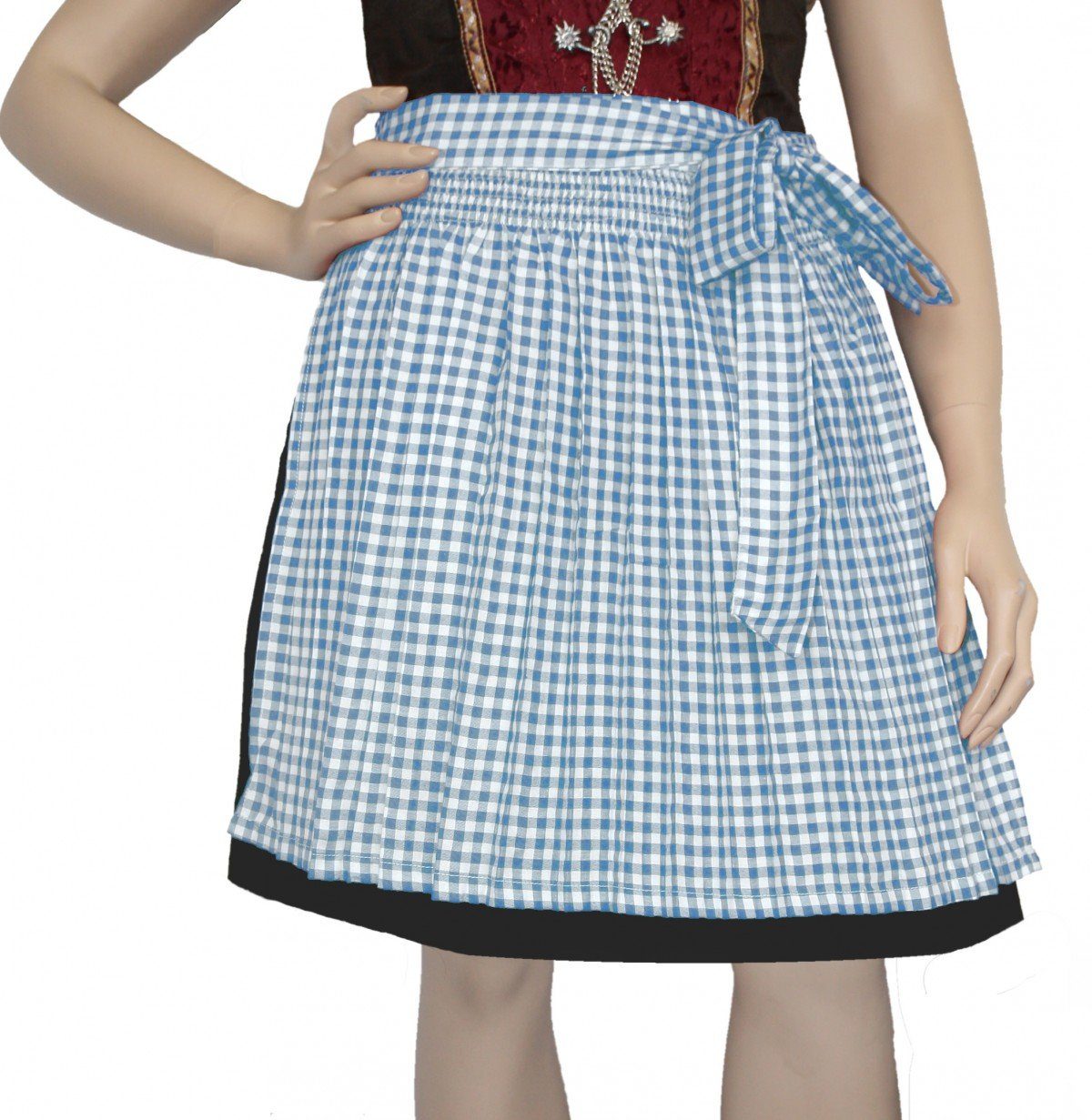 German Wear Dirndlschürze GW1603-1-hellblau Kariert, Dirndl günstig online kaufen
