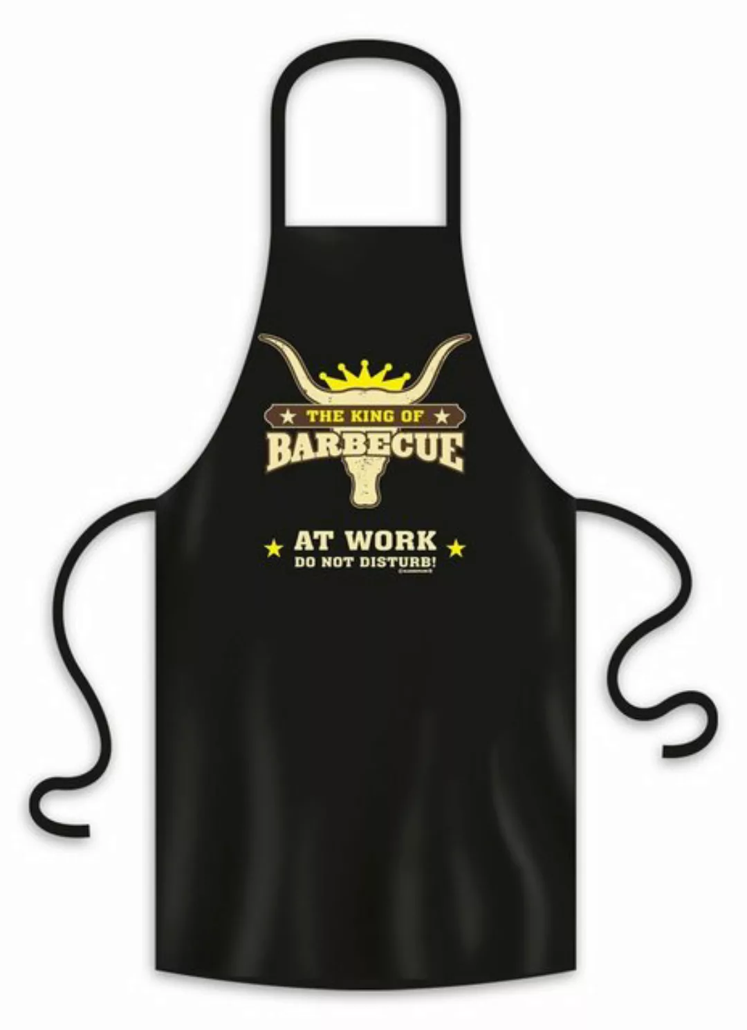 RAHMENLOS® T-Shirt Grillschürze The King of Barbecue at Work günstig online kaufen